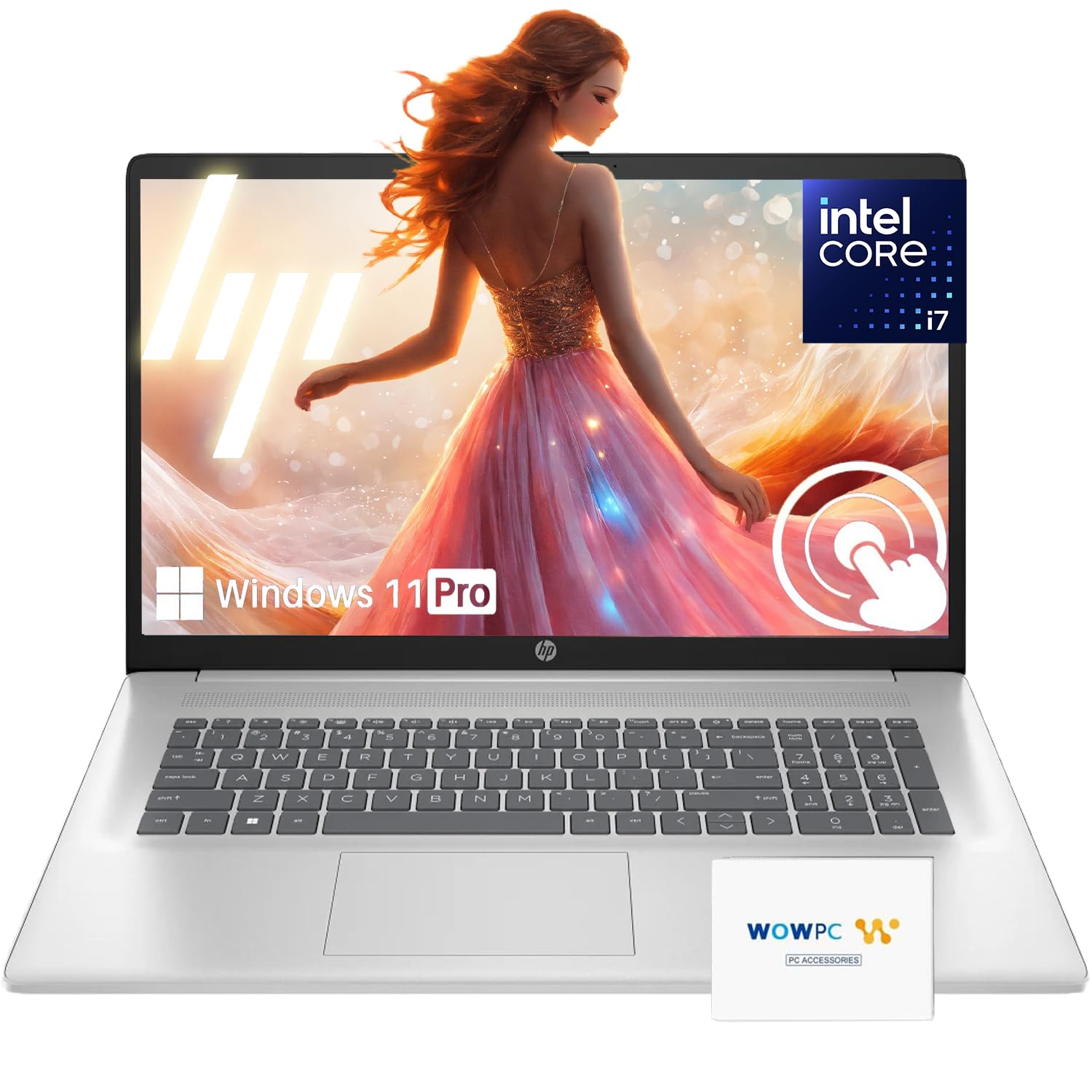 Hp 17.3'' Touchscreen Laptop | Intel 7 150U Processor (10 Core) | 32Gb Ram | 2.5Tb Storage (2Tb Pcie Ssd + 512Gb External Hard D