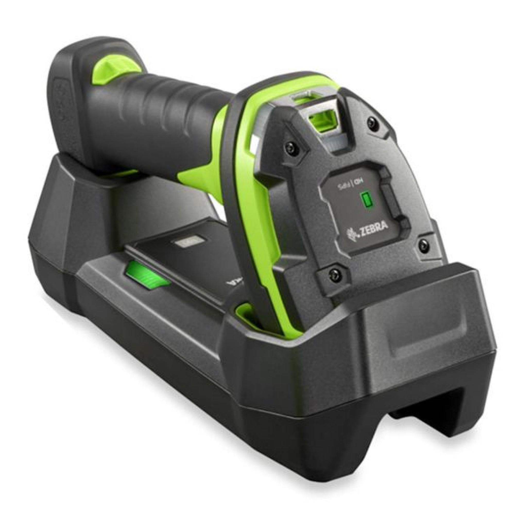 Zebra LI3678-SR RUGGED GREEN VIBRATION MOTOR STANDARD CRADLE USB (NO LINE CORD) KIT: LI3678-SR0F003VZWW SCANNER, CBA-U4