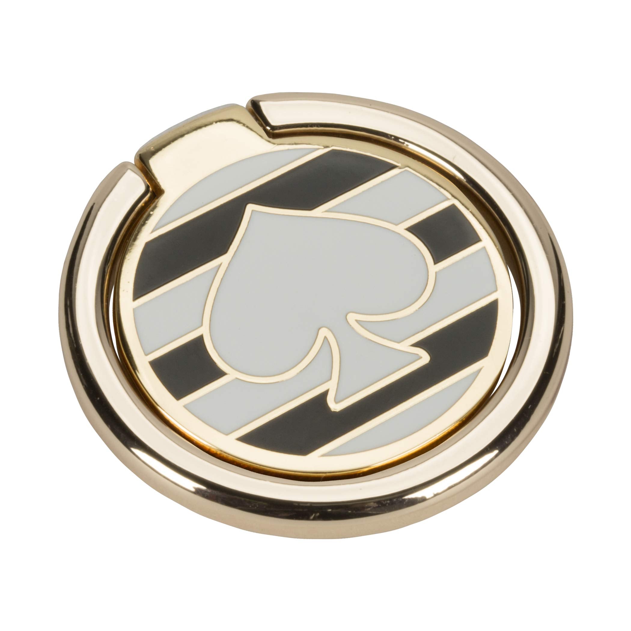 Kate Spade New York Universal Ring Stand   Black / White Stripes W/ Spade