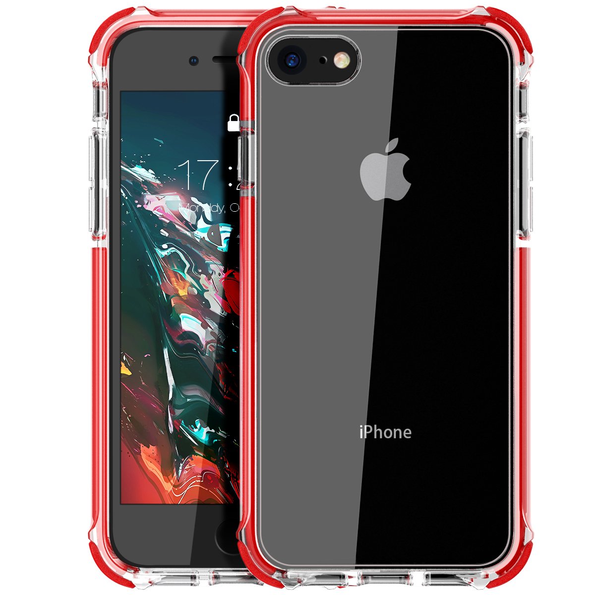 MATEPROX Compatible with iPhone Se 2022 Case,iPhone SE 2020 case iPhone 8 case iPhone 7 Case Clear Shield Heavy Duty Anti-Yellow
