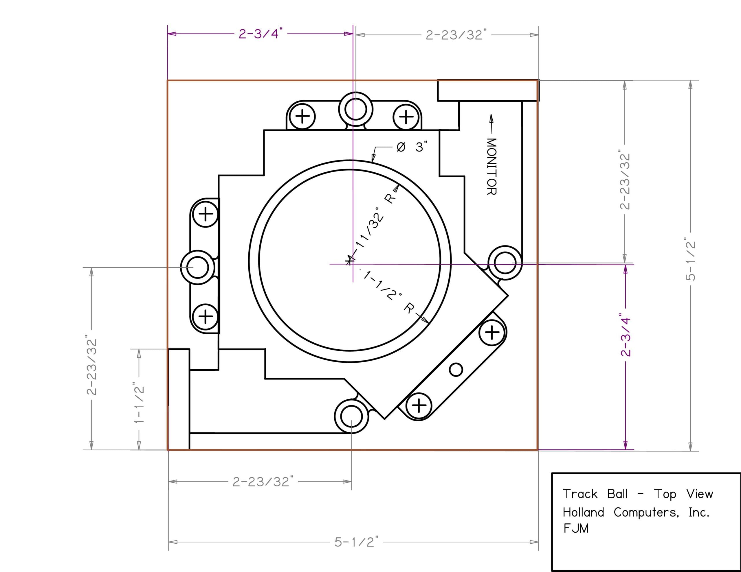 3 Inch Arcade Game Led Color Changing Trackball With Usb And Ps2