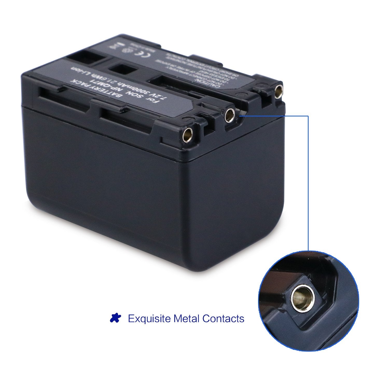 Melasta 7.2V 3000Mah Li Ion Np Qm71 Battery Compatible With Sony Camcorder Np Qm70 Qm71D Np Fm50 Np Fm30 Np Fm70 Np Fm71 Np Fm90