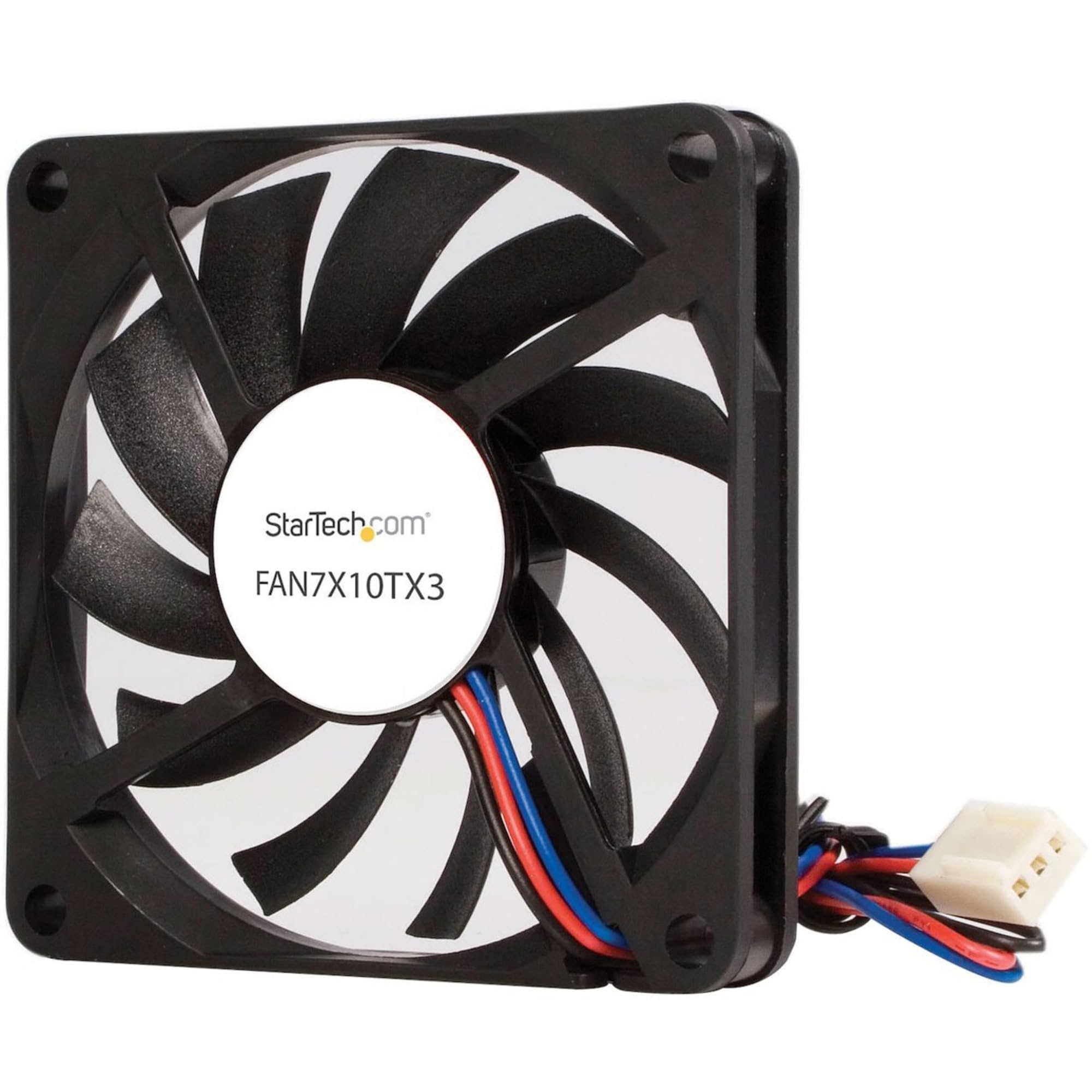 Startech.Com Replacement 70Mm Tx3 Dual Ball Bearing Cpu Cooler Fan   3 Pin Case Fan   Tx3 Fan   70Mm Fan (Fan7X10Tx3), Black