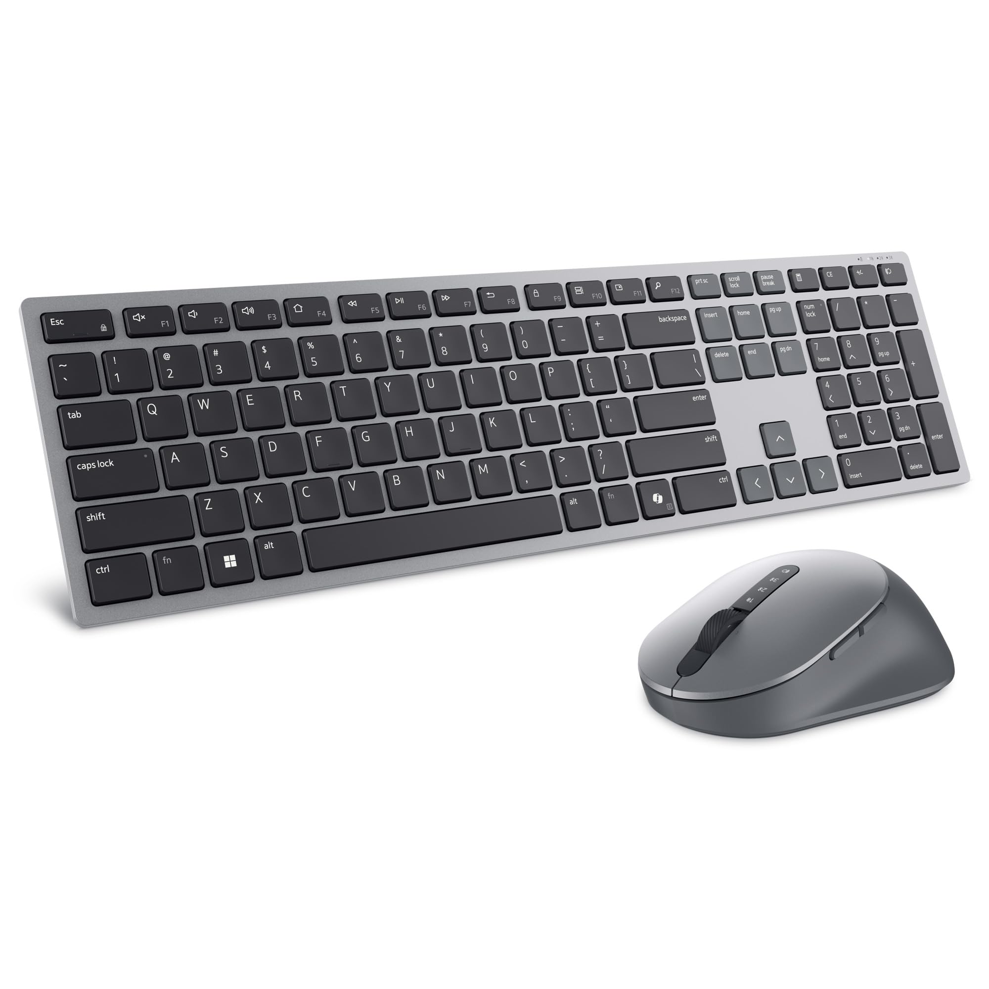 Dell Premium Wireless Keyboard and Mouse - KM720 - USB wireless receiver, 12 programmable keys of F1-F12, Mouse Buttons Qty 7, D