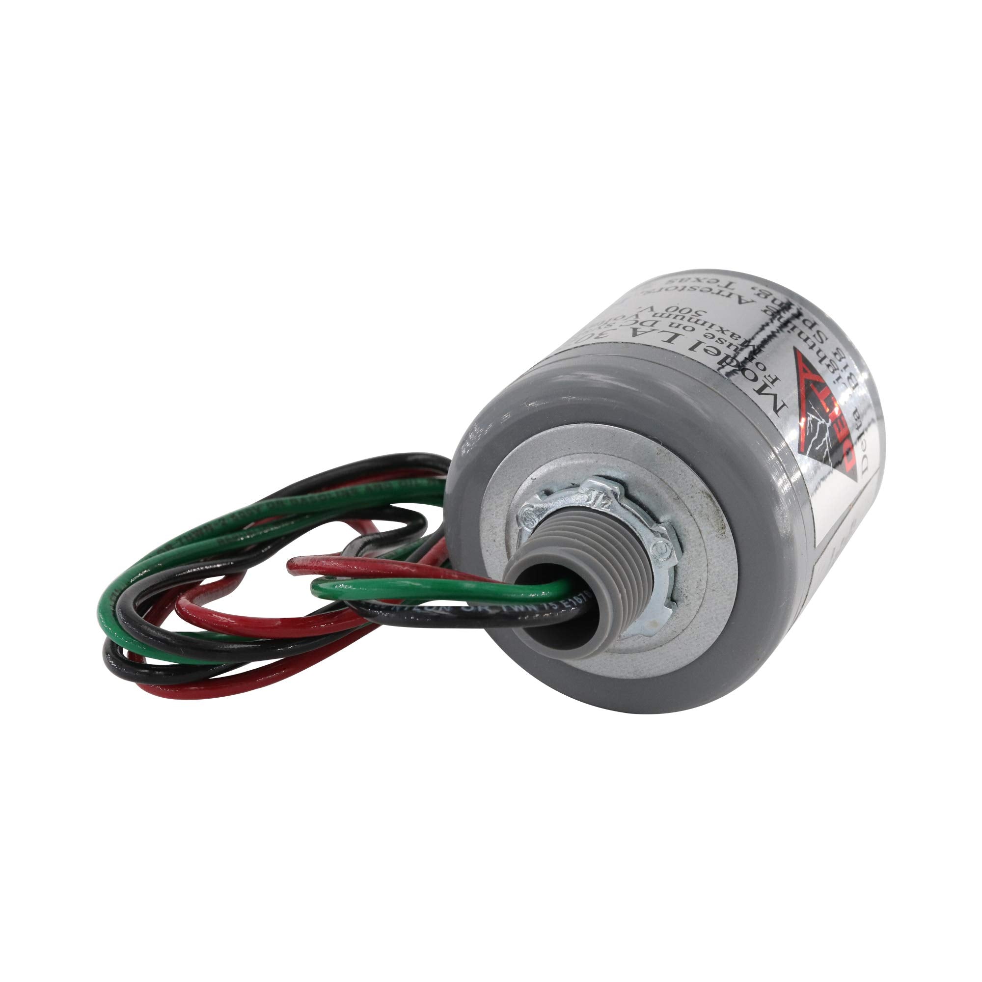 Delta Lightning DC Surge Arrestor - 0-500 VDC, Gray, Plastic, Model LA302DC
