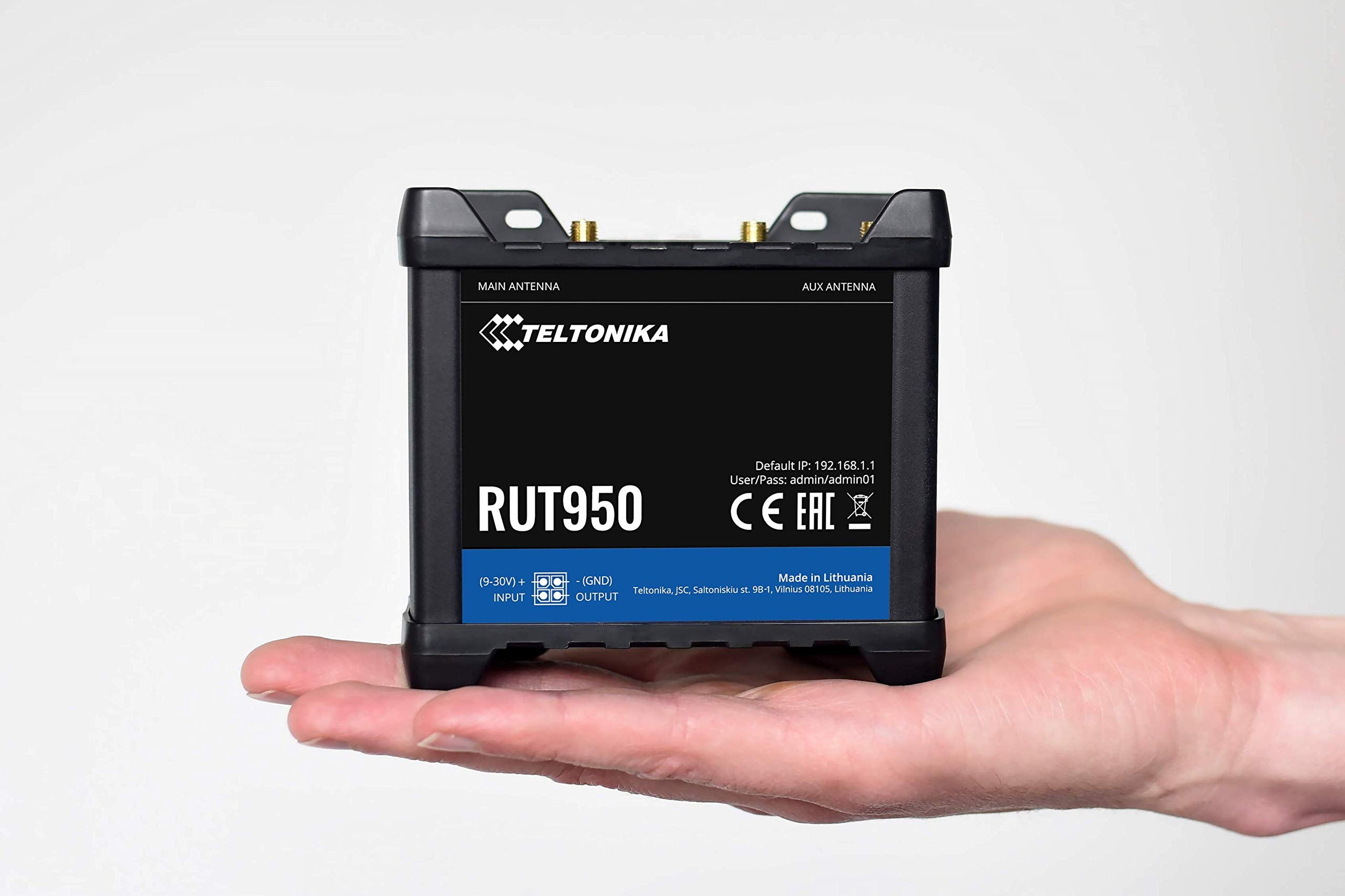 Teltonika Rut950J02400 Model Rut950 Lte 4G Router For At&T And T-Mobile; Automatic Switch To Available Backup Connection; Wirele