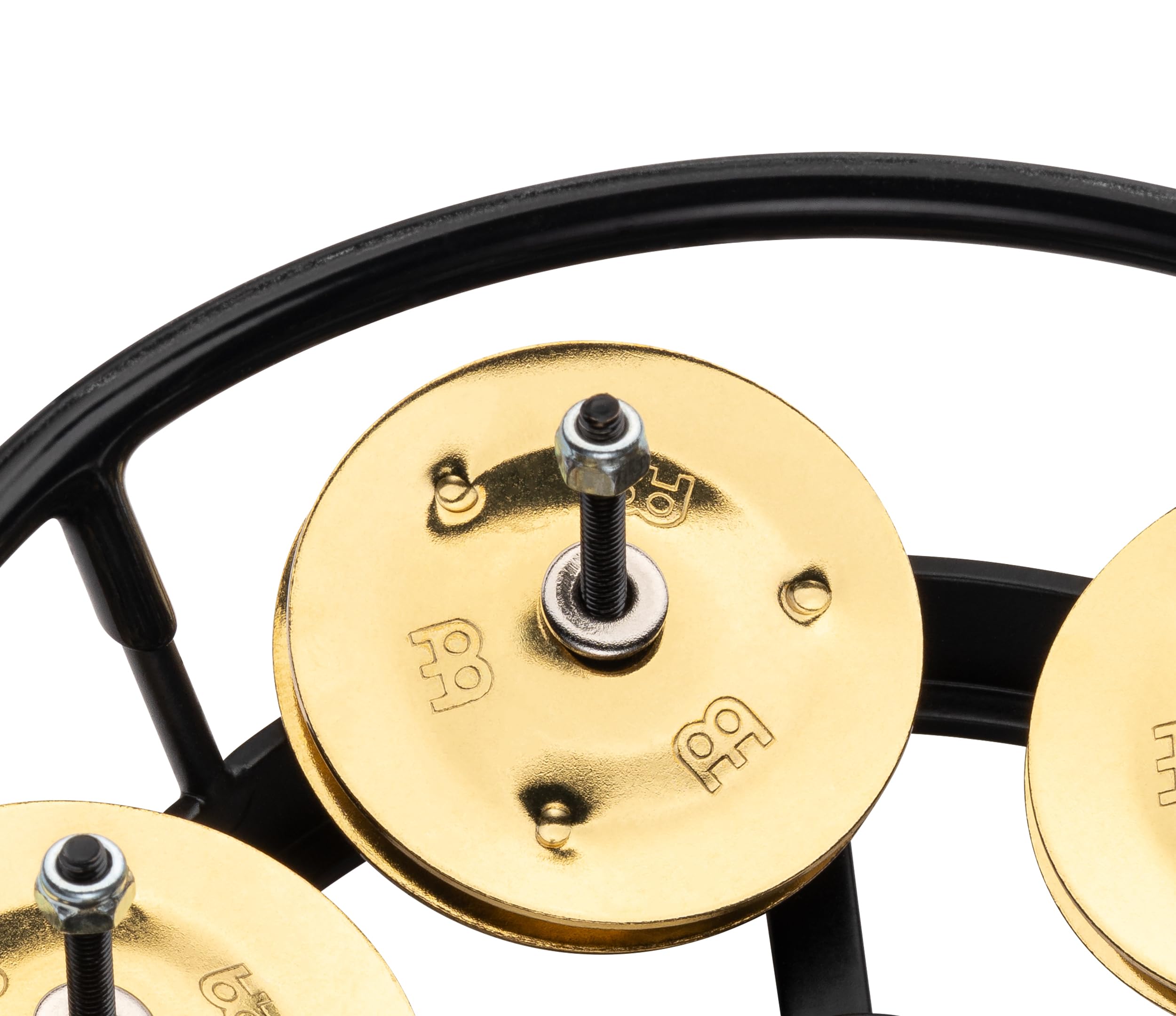 Meinl Percussion Thh1B Bk Professional Series Hi Hat Tambourine, Single Row Brass