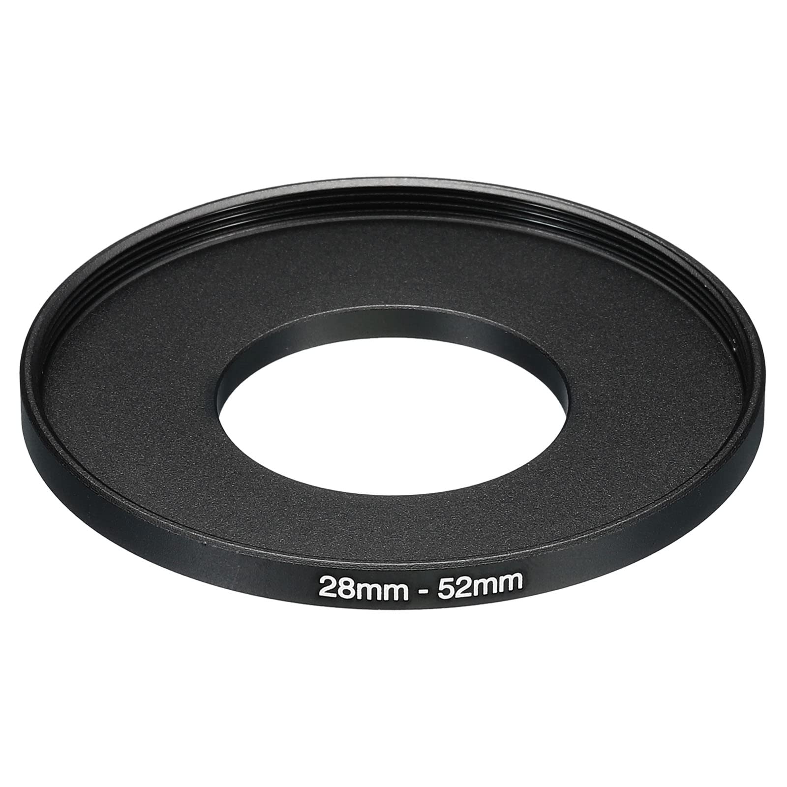 Patikil 28Mm 52Mm Metal Step Up Ring, Camera Lens Filter Adapter Ring Aluminum Filter Adapter Ring For Camera Lenses Hood, Black