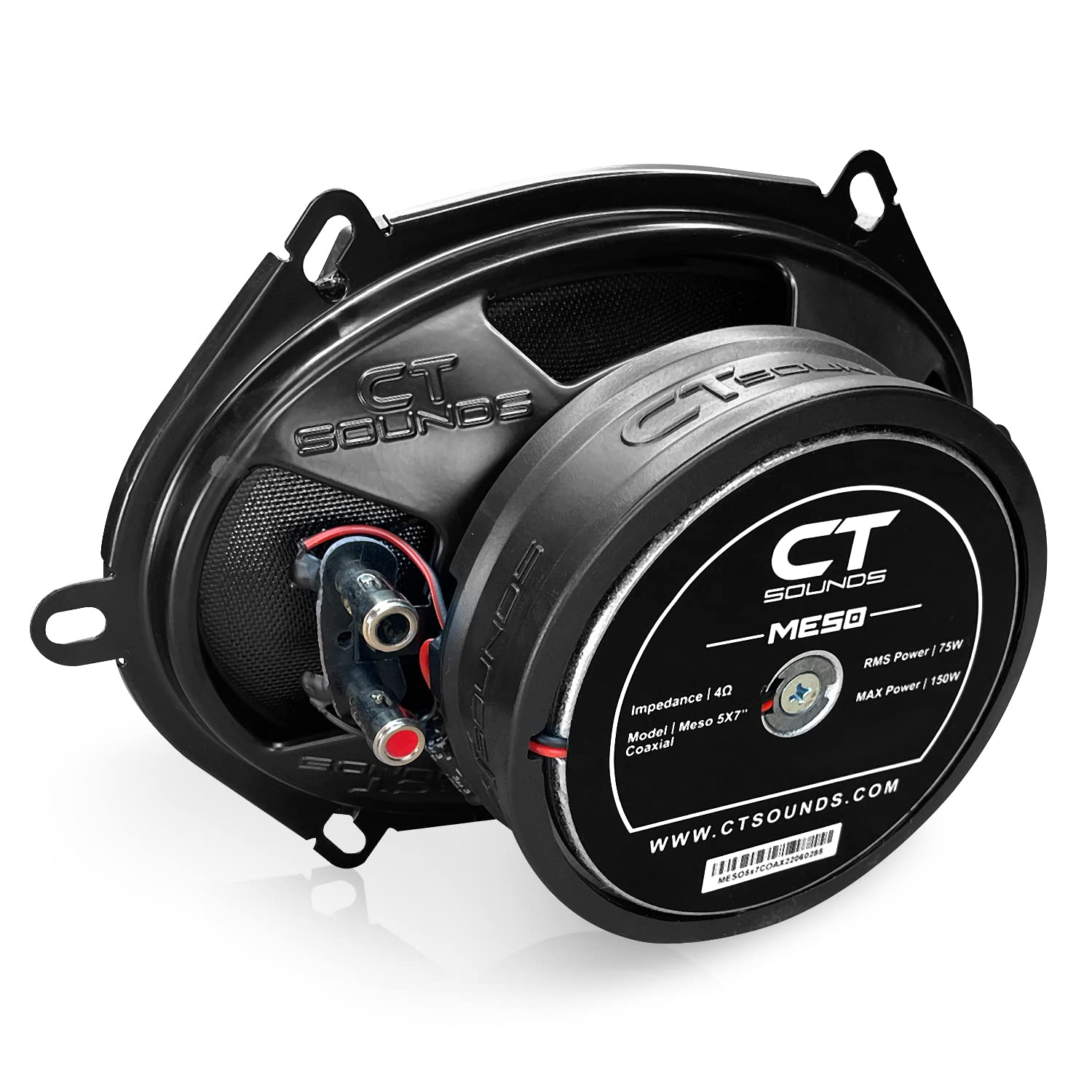 Ct Sounds Meso 5X7 300 Watt 2 Way Premium Coaxial Car Speakers, Pair