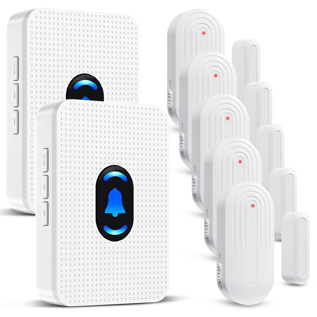 Door Chime, Daytech Wireless Door Sensor Chime 800Ft Range Door Entry Chime With 55 Chimes 5 Adjustable Volume Mute Mode Led Ind