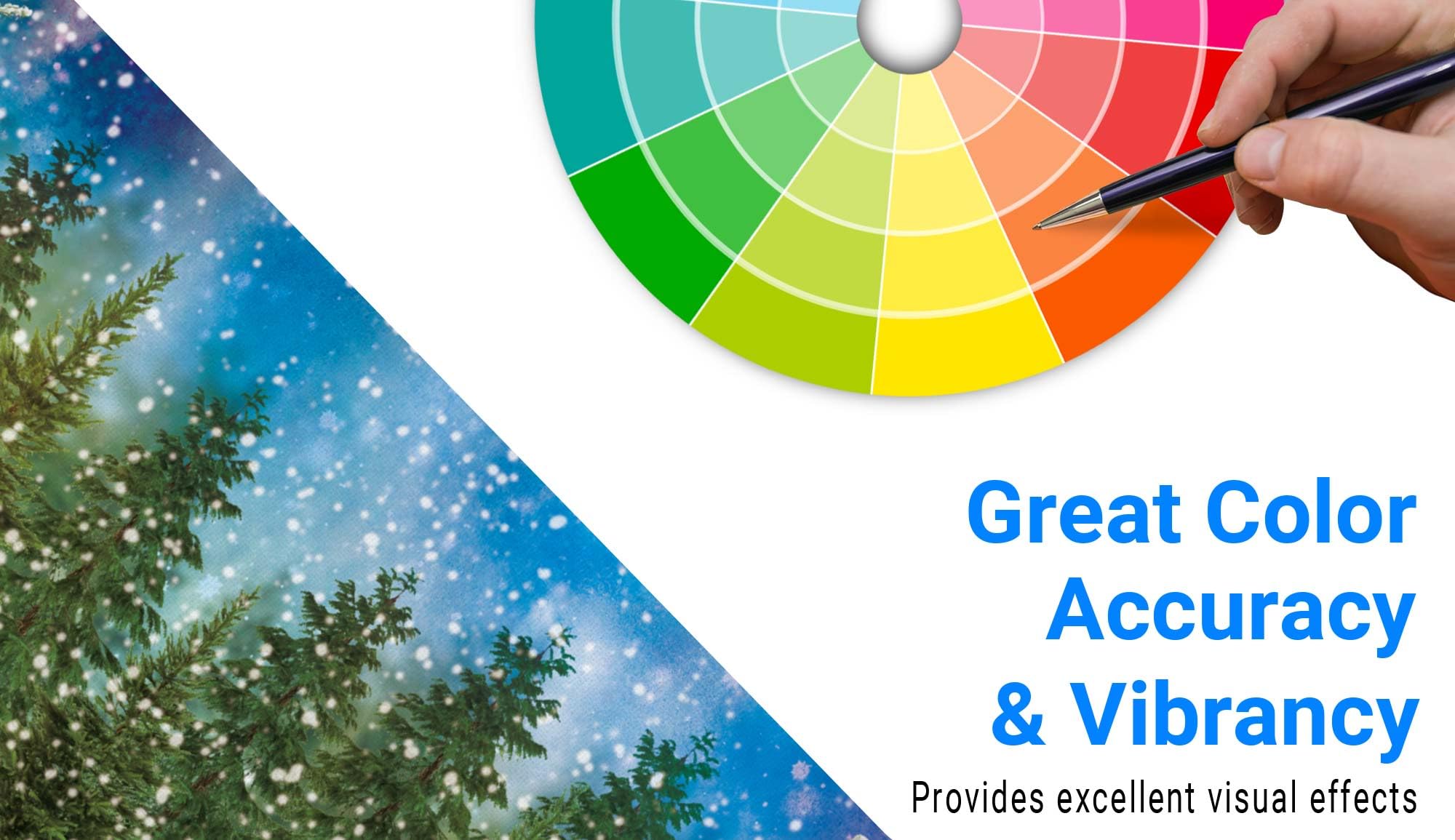 Funnytree 8X6Ft Winter Forest Landscape Photography Backdrop Snowy Christmas Pine Tree Background Natural Scene Xmas Party Wall Decoration Supplies Photo Booth