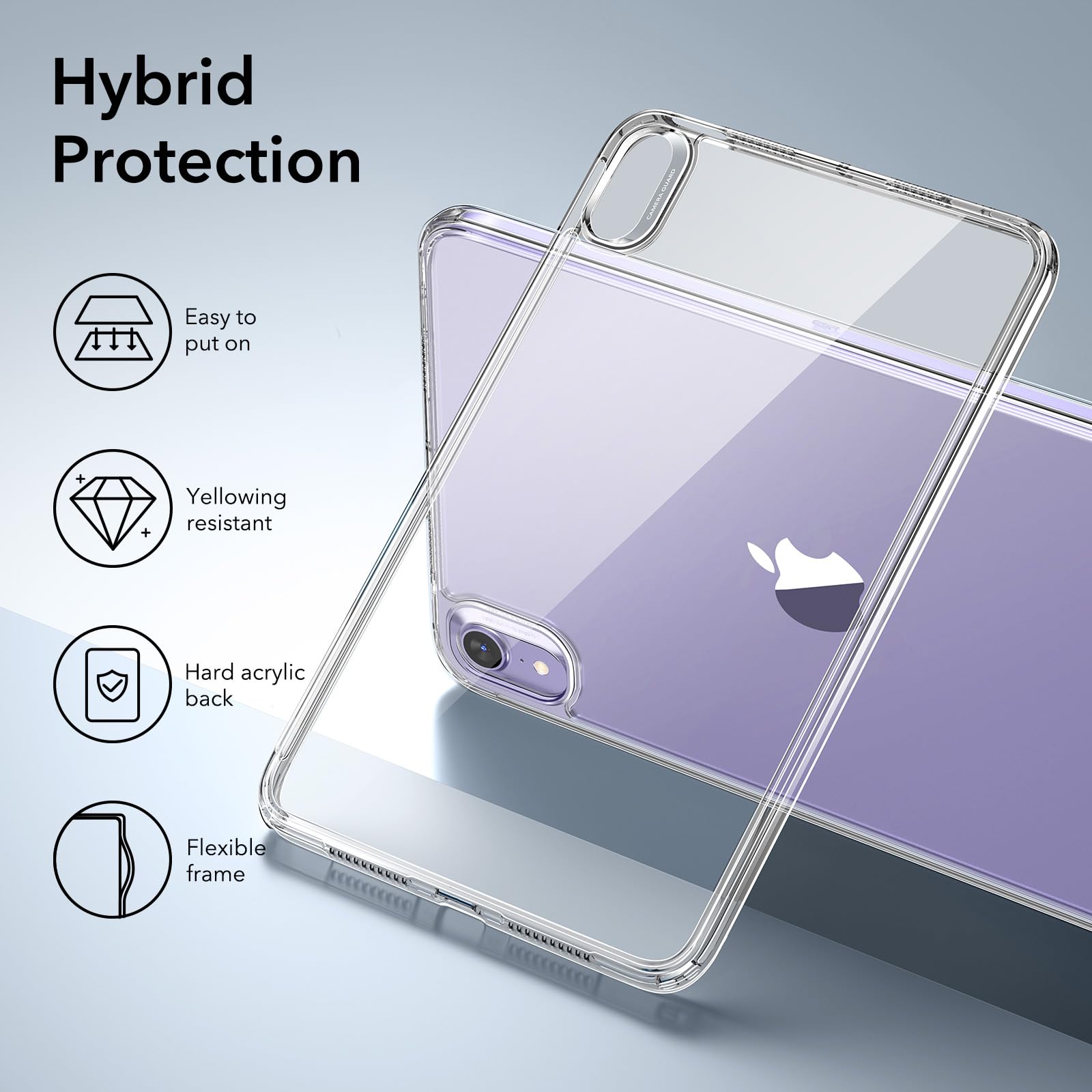 Esr For Ipad Mini 7 A17 Pro Case, Ipad Mini 7Th/6Th Generation Case (2024/2021), Slim And Light, Shock And Drop Protection, Yell