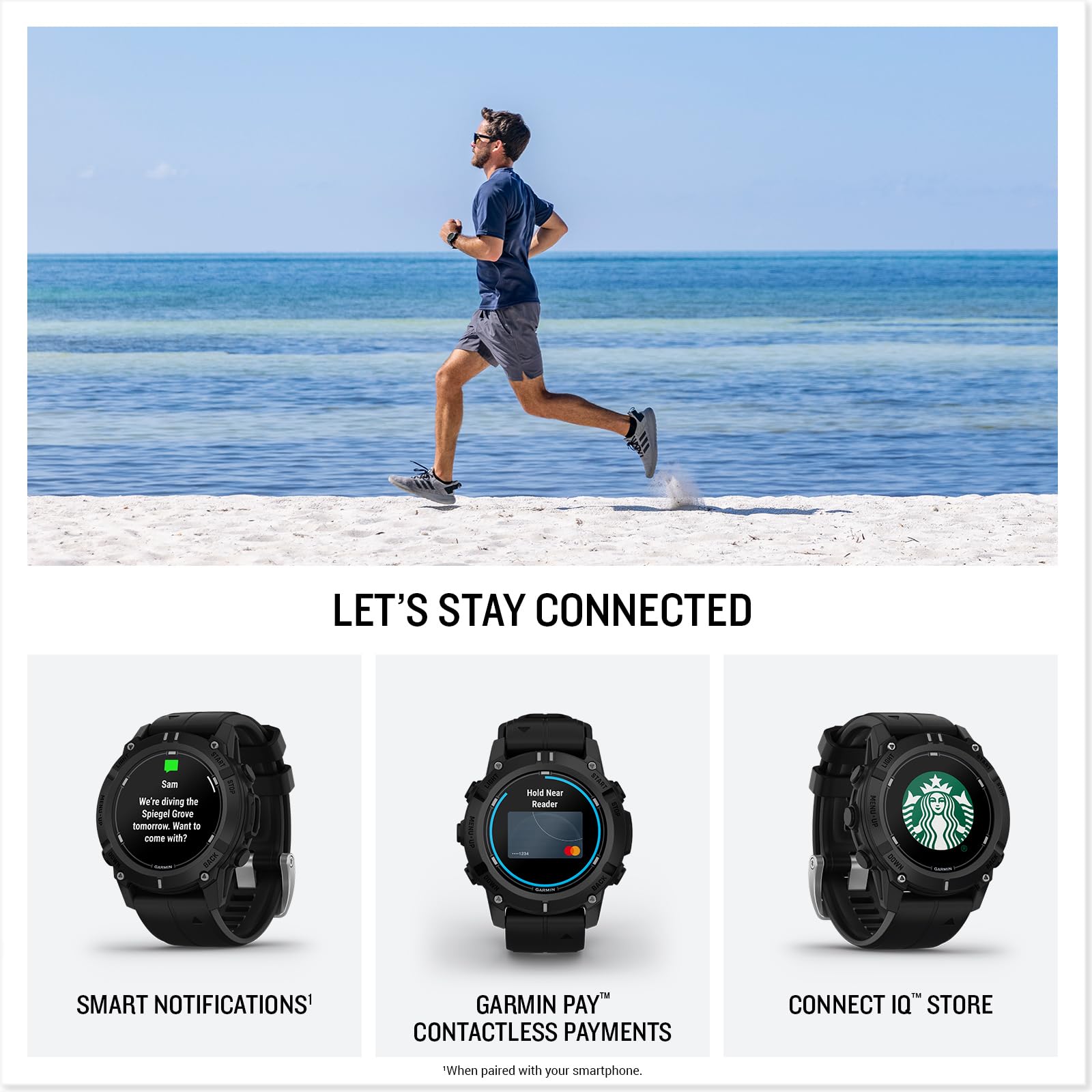 Garmin Descent G2, Watch-Style Dive Computer, Bright Amoled Display, Multiple Dive Modes, Health And Wellness Features, Black Wi