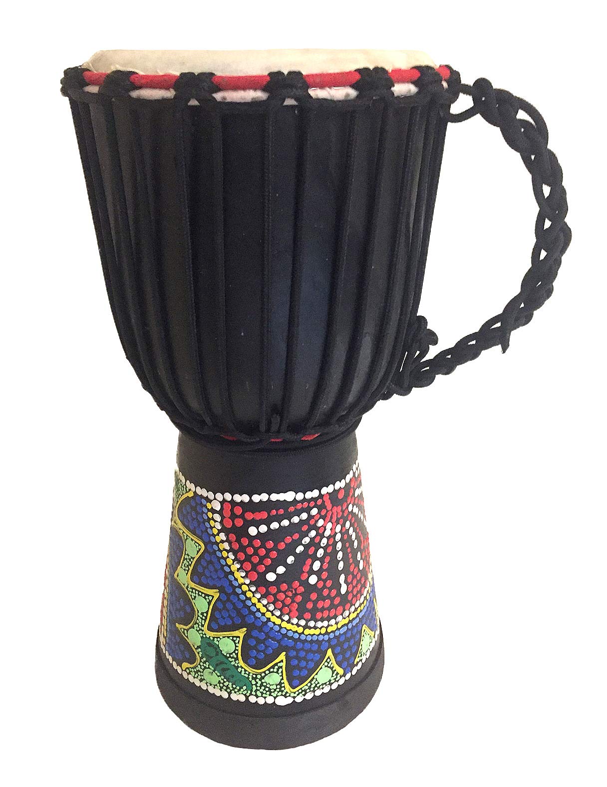 Djembe Drum African Bongo Drum Solid Wood & Hand Painted Large Size 16''   Jive Brand Professional Sound