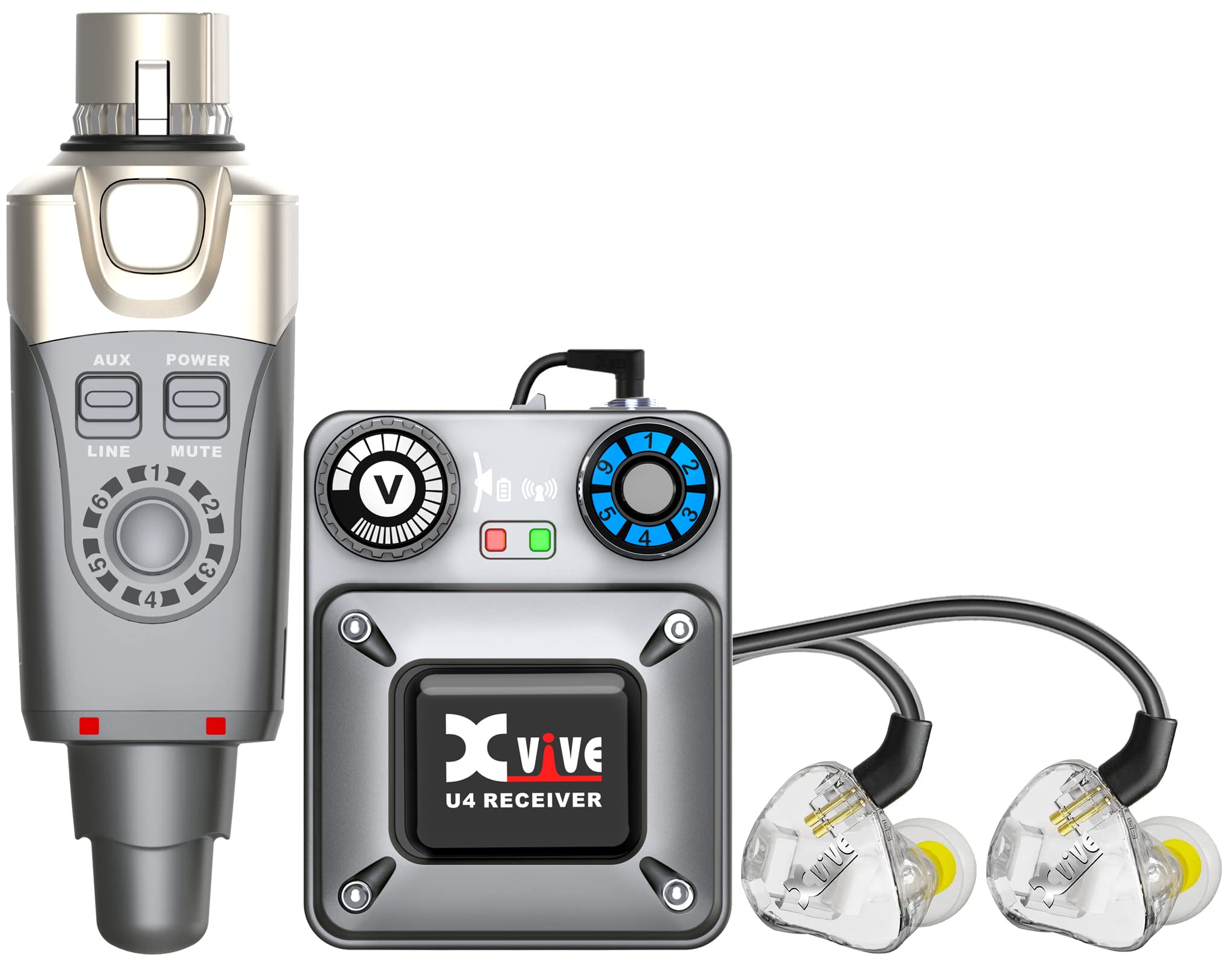 Xvive U4T9 With U4 Wireless In Ear Monitor System And T9 Iem Earphones