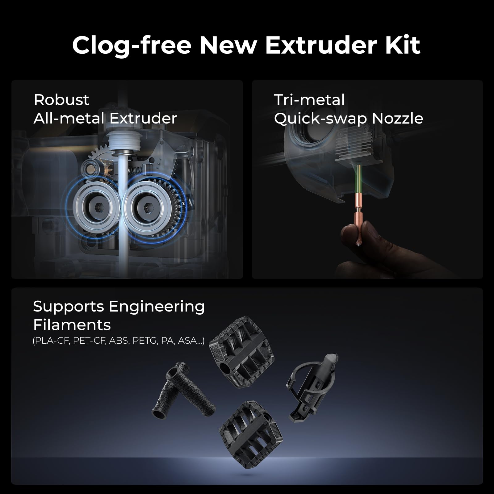 [2024 New] Creality K1C 3D Printer Up To 600Mm/S Fast Speed, Reliable Carbon Fiber Printing, Anti-Vibration Design, Auto Calibra