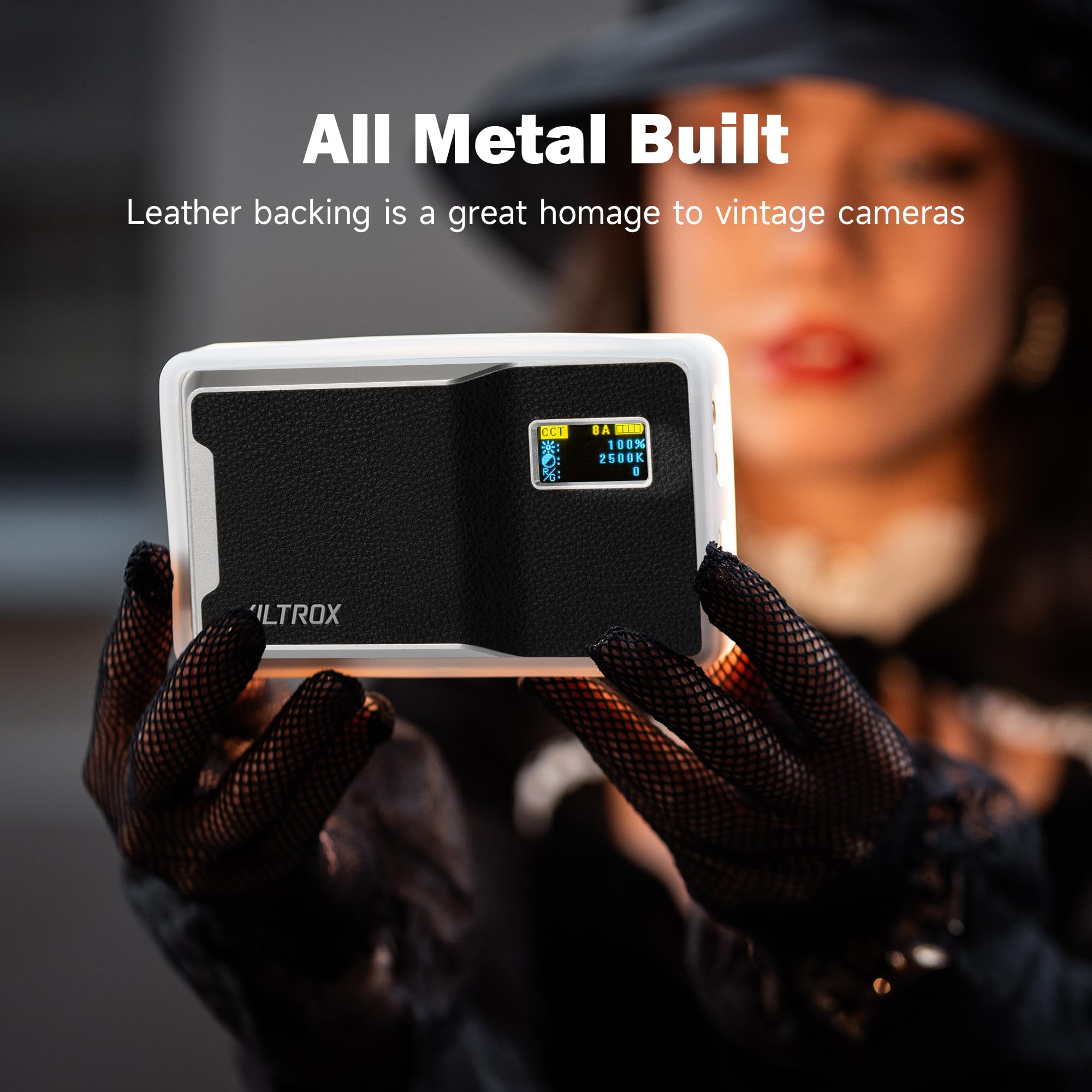 Viltrox 6000Mah Rgb Video Light, Bluetooth Control On Camera Video Light, All Metal Rgb Portable Led Photography Lighting, Led C