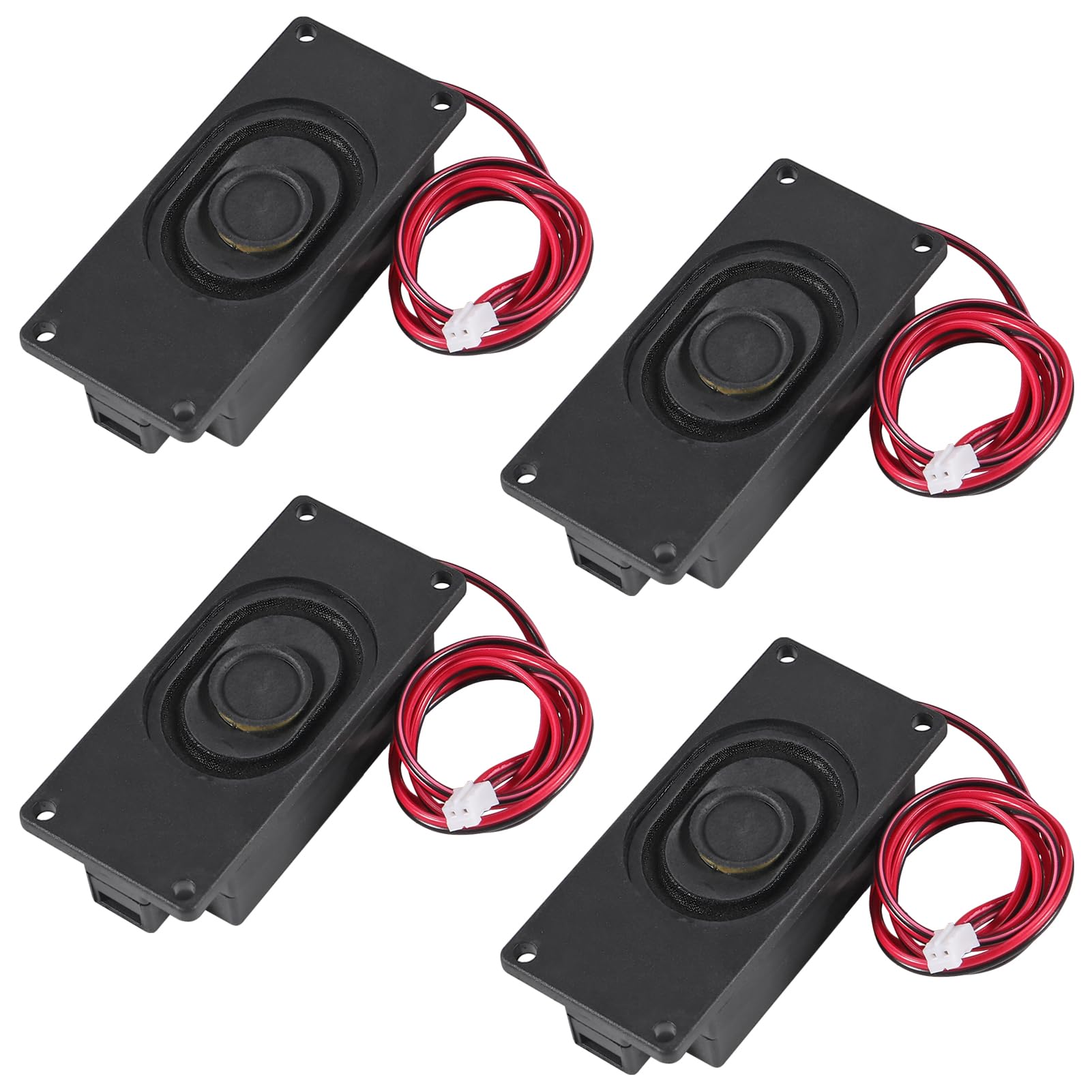 Aceirmc 4Pcs Speaker 3 Watt 8 Ohm Mini Speaker 8Ohm 3W Loundspeaker Micro Speaker For Arduino With Jst Ph2.0 Interface For Small Electronic Projects Advertising Machines Lcd Tv Monitors