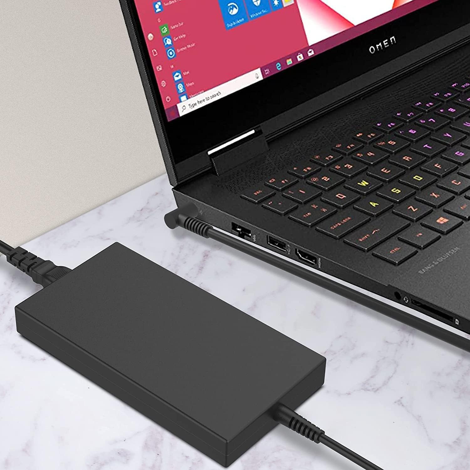 200W Ac Adapter Laptop Charger Compatible With Hp Omen Pavilion Gaming 15 17 Envy 15 2020 Tpn Da10 L00818 850 Tpn La21 L73385 00