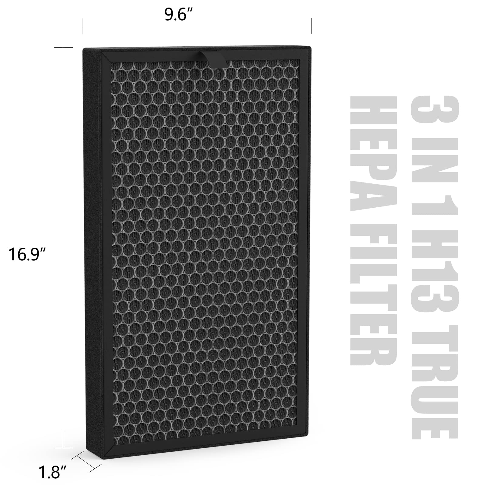 Kj350G Replacement Filter Compatible With Tosot Air Cleaner Purifier Kj350G, True Hepa High Efficiency Activated Carbon Filter,