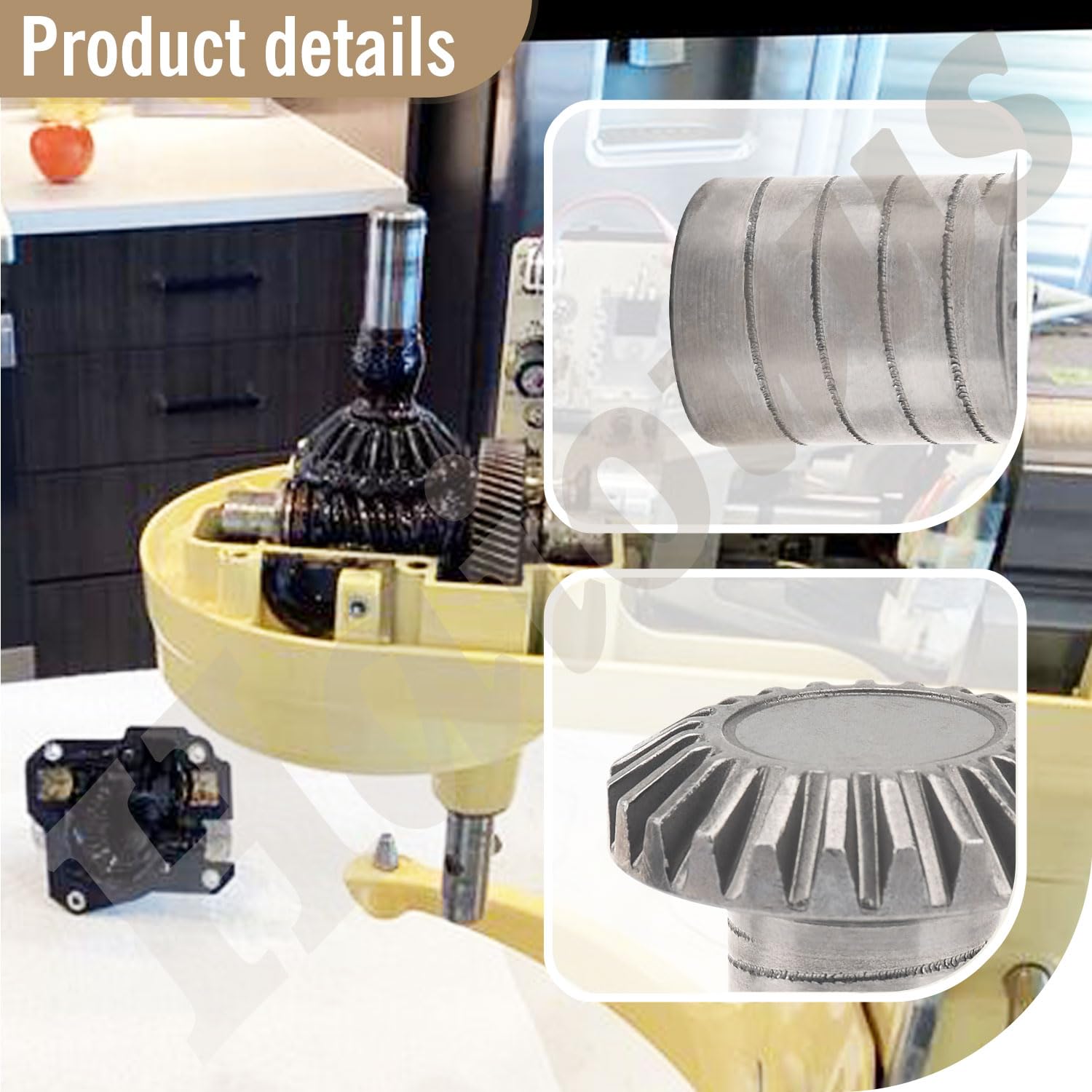 9703337 9703338 Mixer Bevel Gear Kit   By Haiouus, Compatible With Whirlpool W11192795 Kitchen Mixer   Worm Gear Kit 9709511, 97