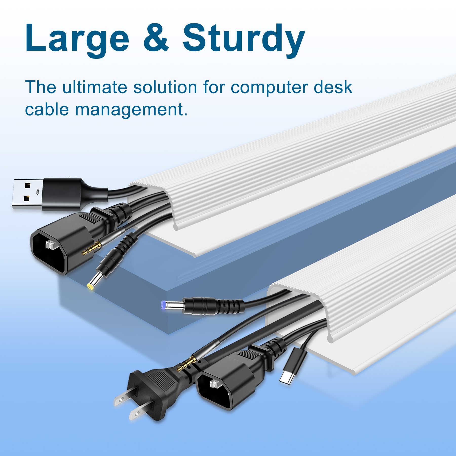 Cable Management Under Desk J Channel   Neat And Easy Cord Organization Solution