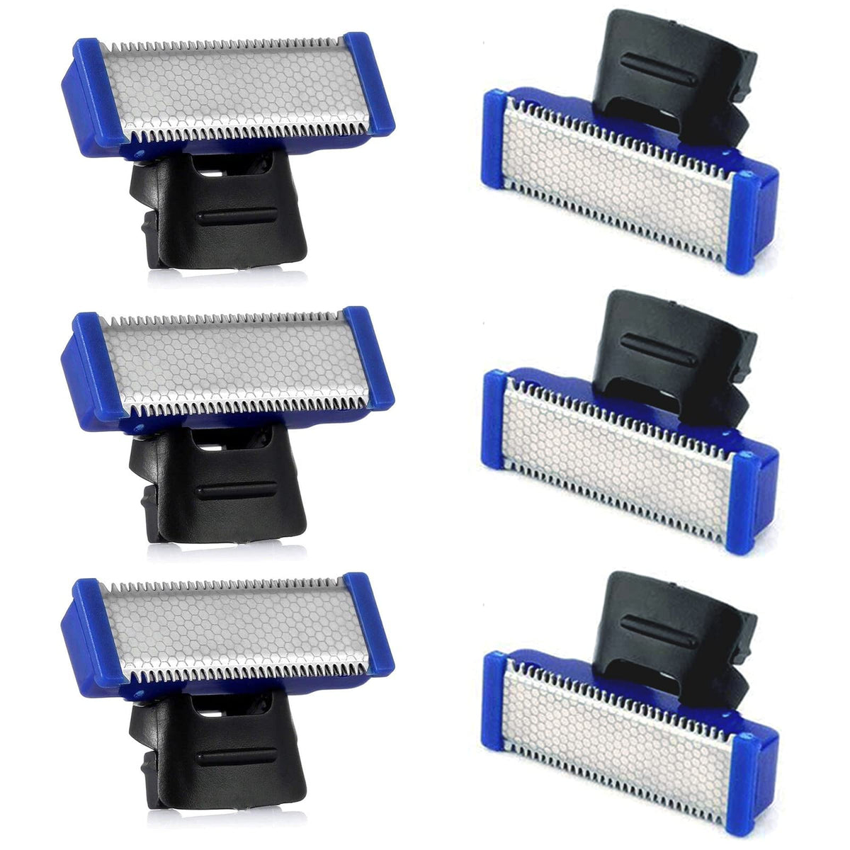 6Pcs Replacement Heads For Electric Shaver Cleaning Trimmer Head Solo Trimmer Replacement Cutter Head Hybrid Razors Blades (Pack