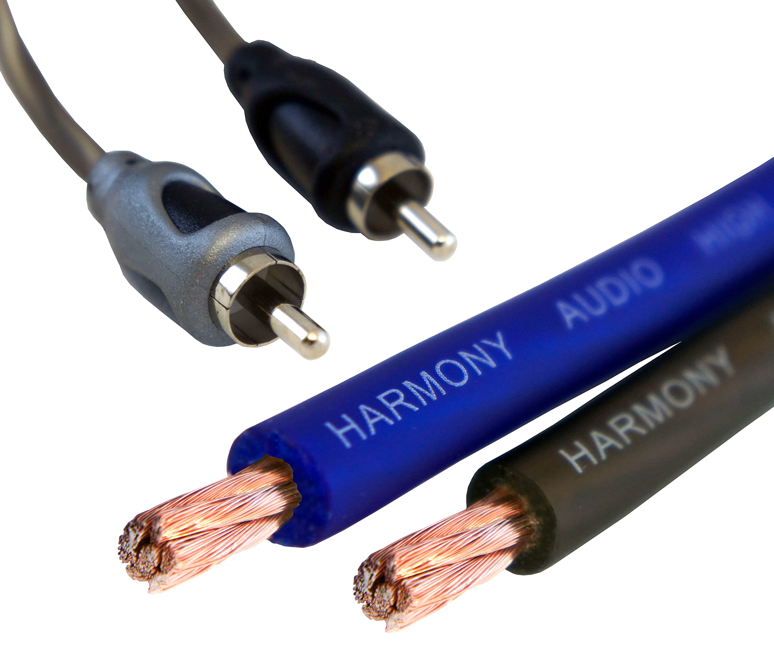 Harmony Audio Ha Ak4 Car Stereo Complete 4 Gauge 1800W Amp Amplifier Install Kit   Nickel Plated