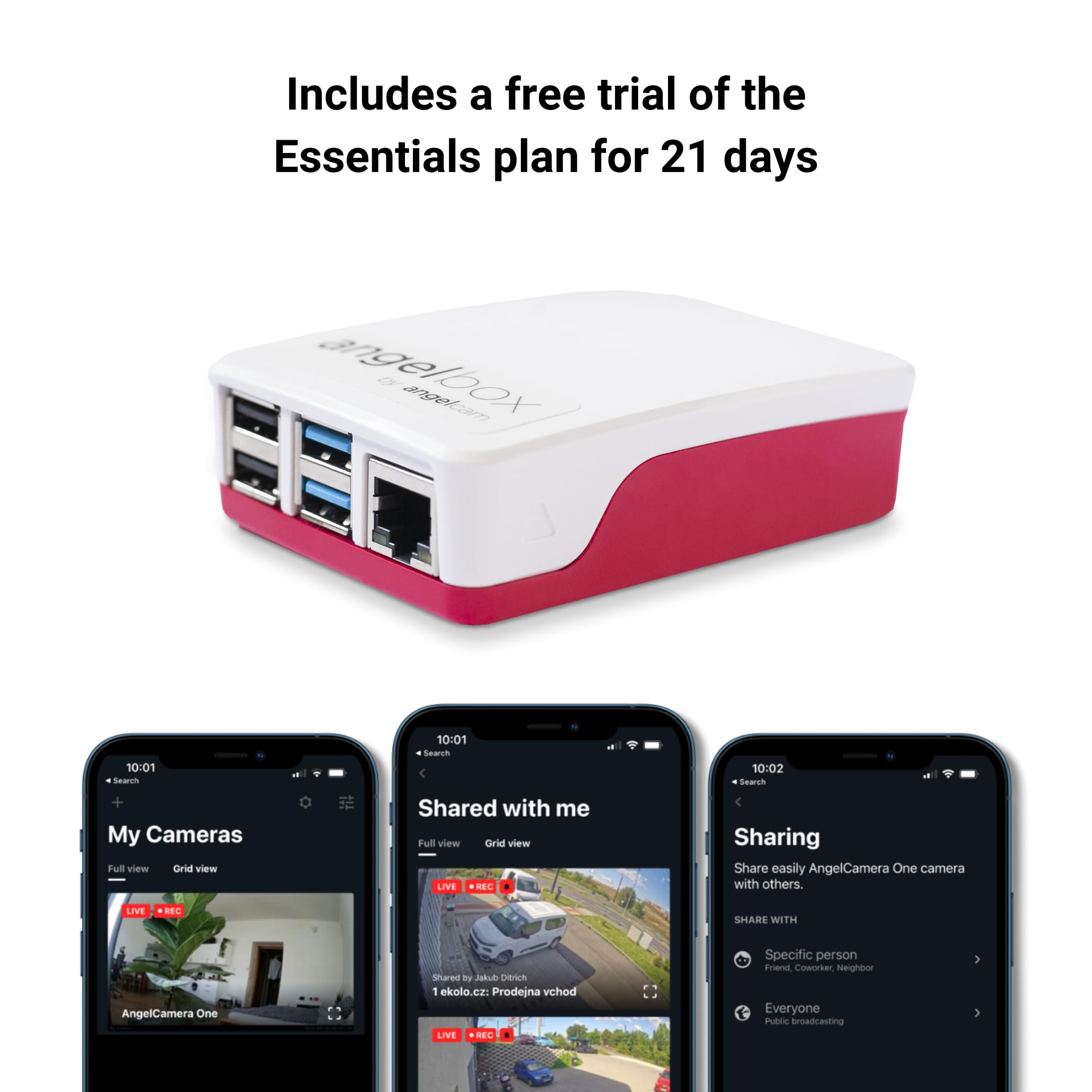 Angelbox Detects And Connects All Your Security Cameras (99% Compatible), Making Setup Quick, Secure, And Reliable. It Supports