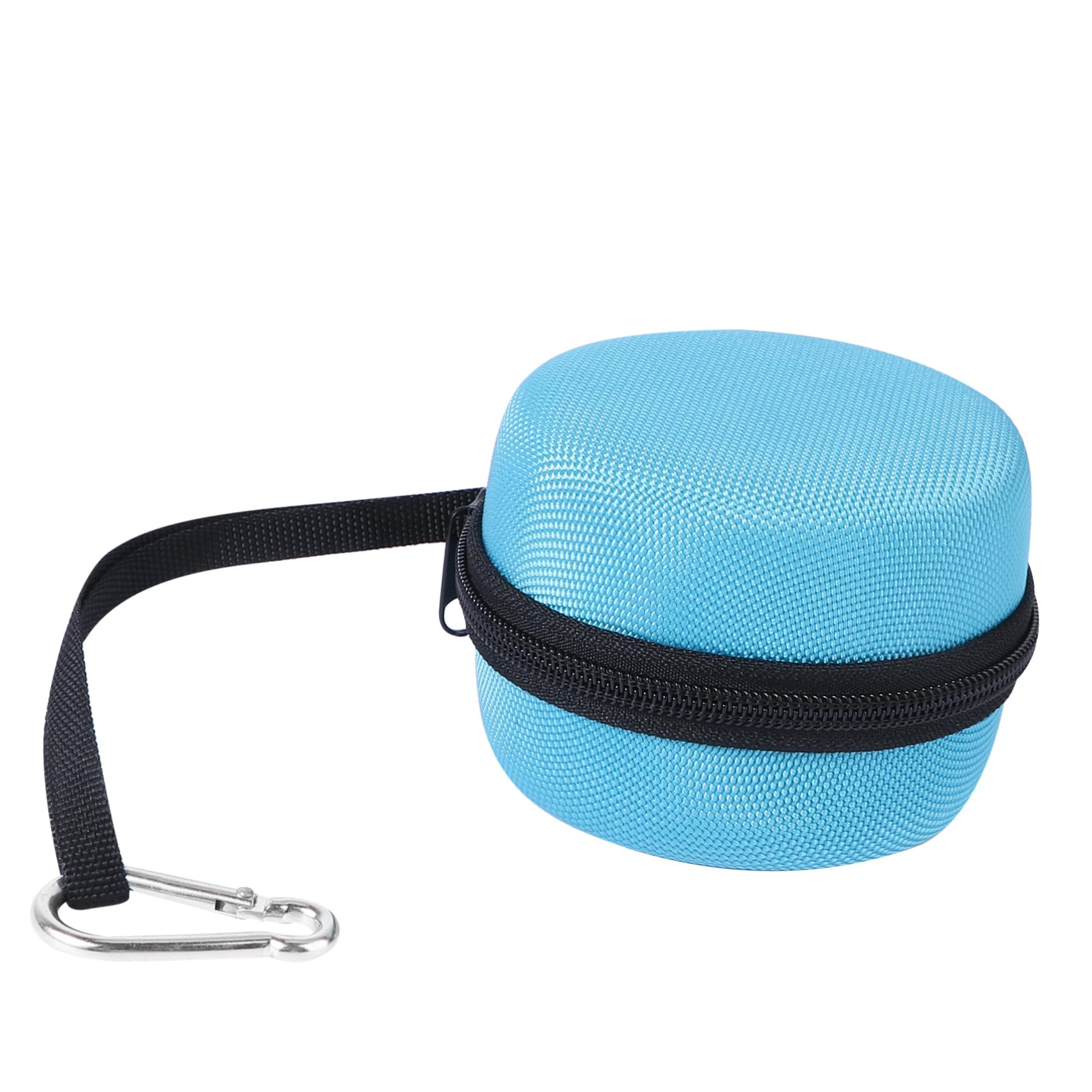 Outdoor Travel Portable Audio Speaker Hard Case Travel Carrying Storage Bag With Hook For 2(Hook Random Color,Sky Blue)