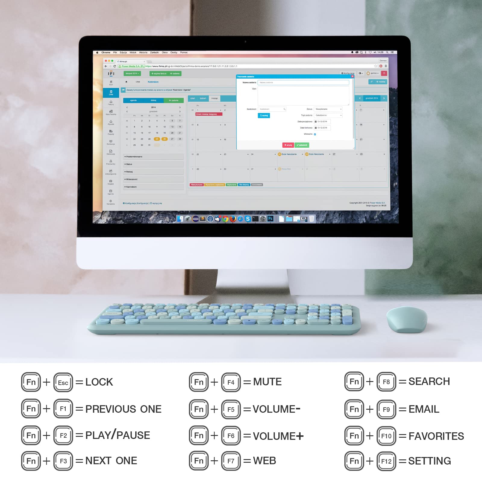 Mofii Wireless Keyboard And Mouse Combo Silent, Slim Compact 2.4G Usb Full Size, Cute 110 Keys Keyboard For Pc, Notebook, Macboo
