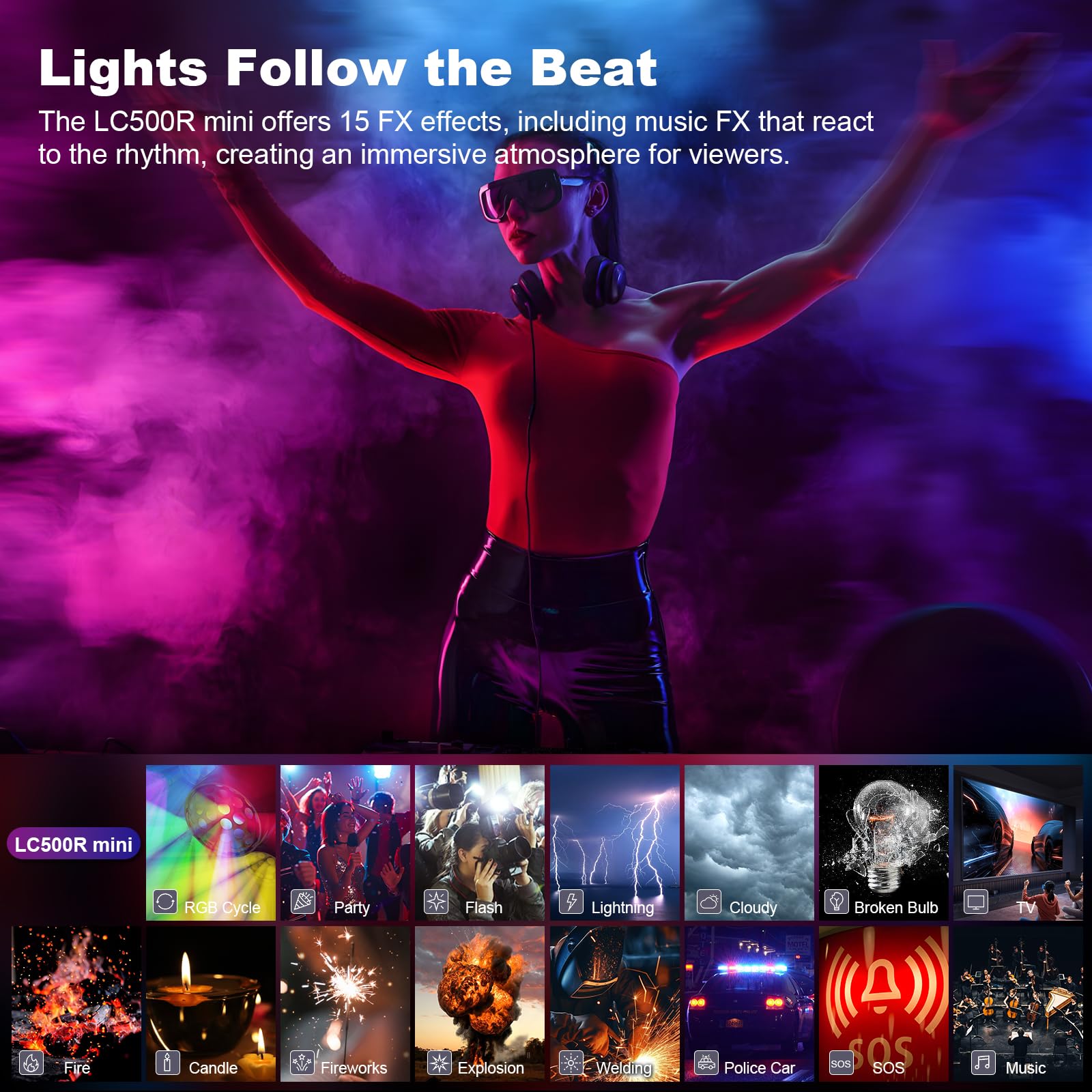 Godox Lc500R Mini Rgb Led Light Stick (Black, 18'')   Portable And Versatile Lighting For Photo & Video Enthusiasts