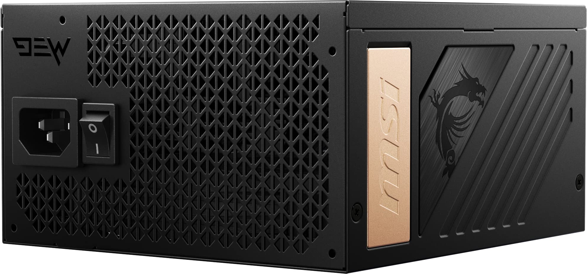 Msi Meg Ai1300Gs Pcie5, Fully Modular Gaming 1300W Power Supply, 80+ Platinum, Native 12V-2X6 Cable, 100% Japanese Capacitor, At