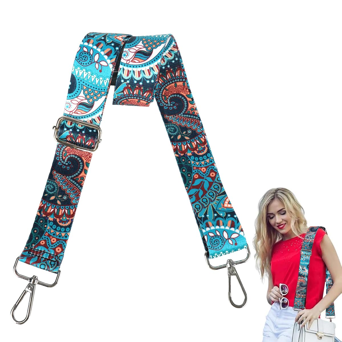 Palay Crossbody Strap For Purses Replacement Adjustable Guitar Multicolor Style Handbag Straps