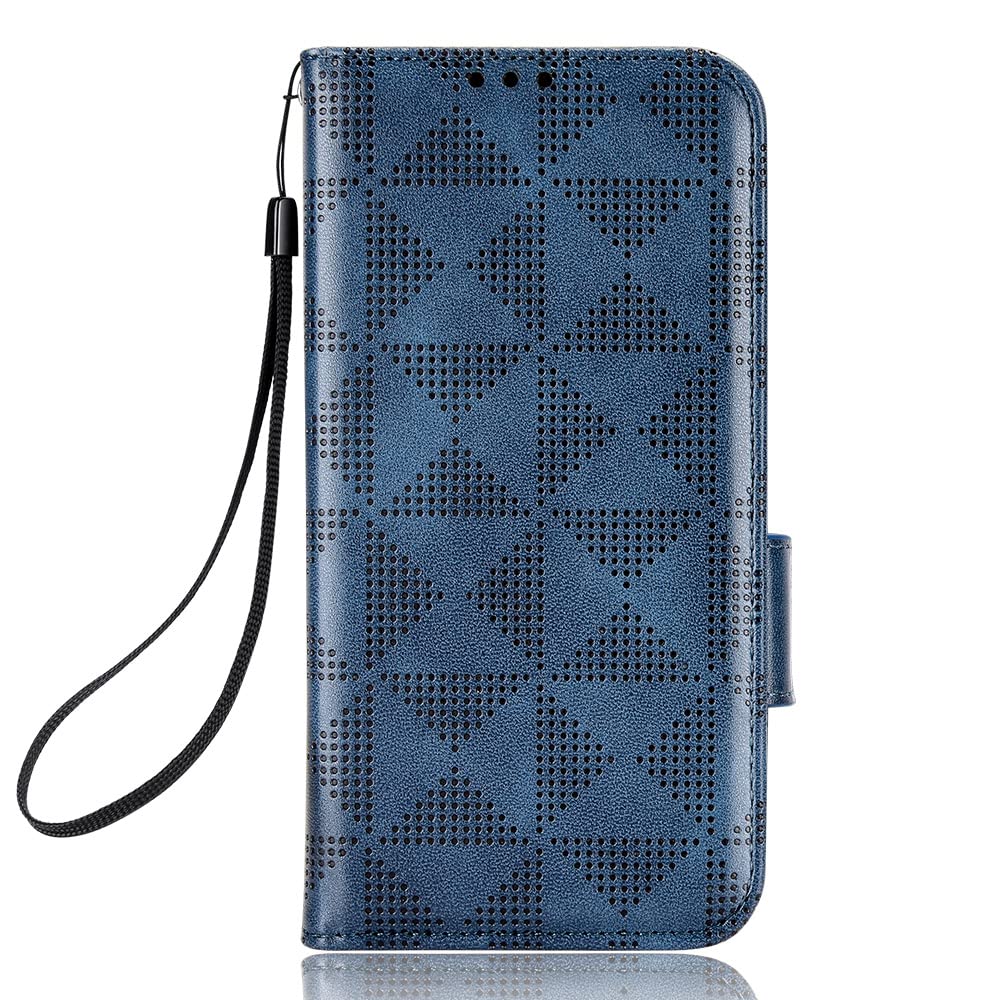 Kukoufey Case For Oppo Realme C55 4G Rmx3710 Leather Flip Stand Case Cover,Case For Oppo Realme C55 Case Cover Blue