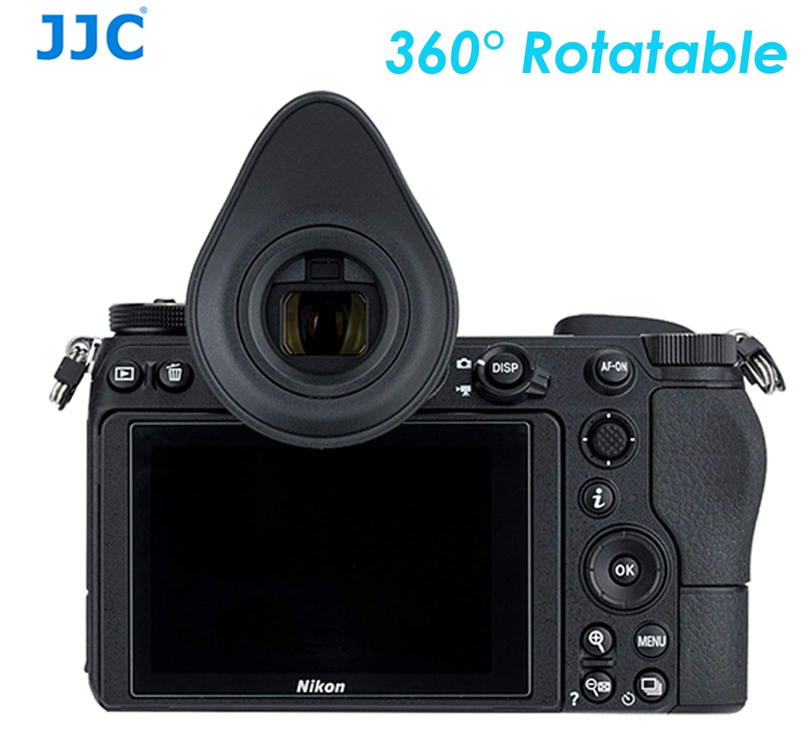 Jjc En-Dk29Ii Ergonomic Large Eye Cup, Compatible With Nikon Z5 Z6 Z7 Z6 Ii Z7 Ii, 360 Rotatable, Soft Tpu Rubber, Z5 Z6 Z7 Z6Ii