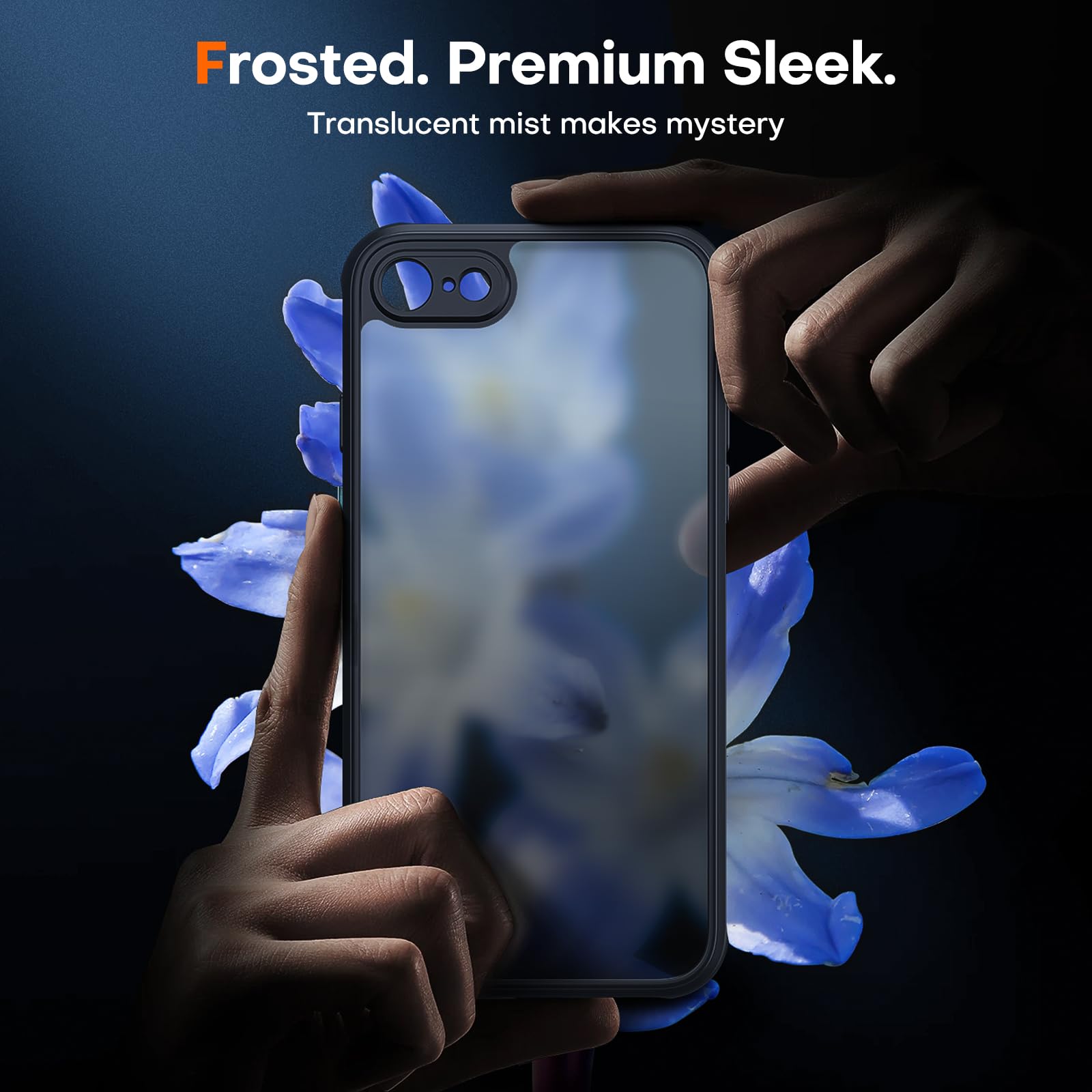 Tauri For Iphone Se Case 2022/3Rd/2020/2Rd, For Iphone 8/7 Case, With 2X Screen Protectors, Translucent Matte Slim Phone Case Fo