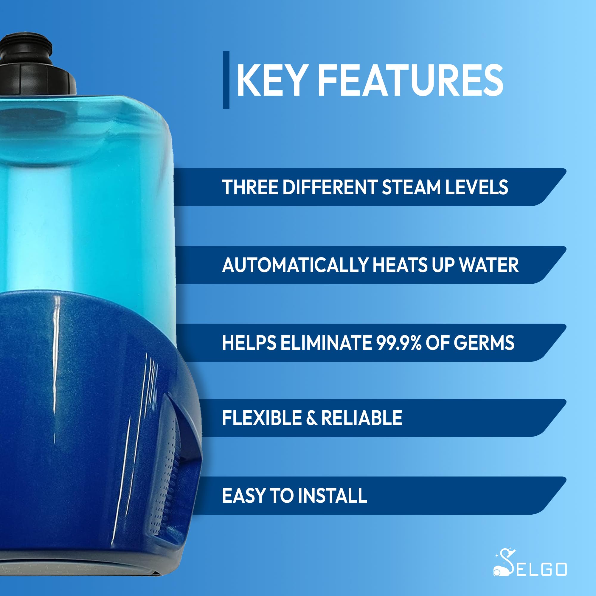 Replacement Water Tank With Cap For Bissell 1940 Series Powerfresh Steam Mop Part # 2038412 Bissell Powerfresh Steam Mop Water T