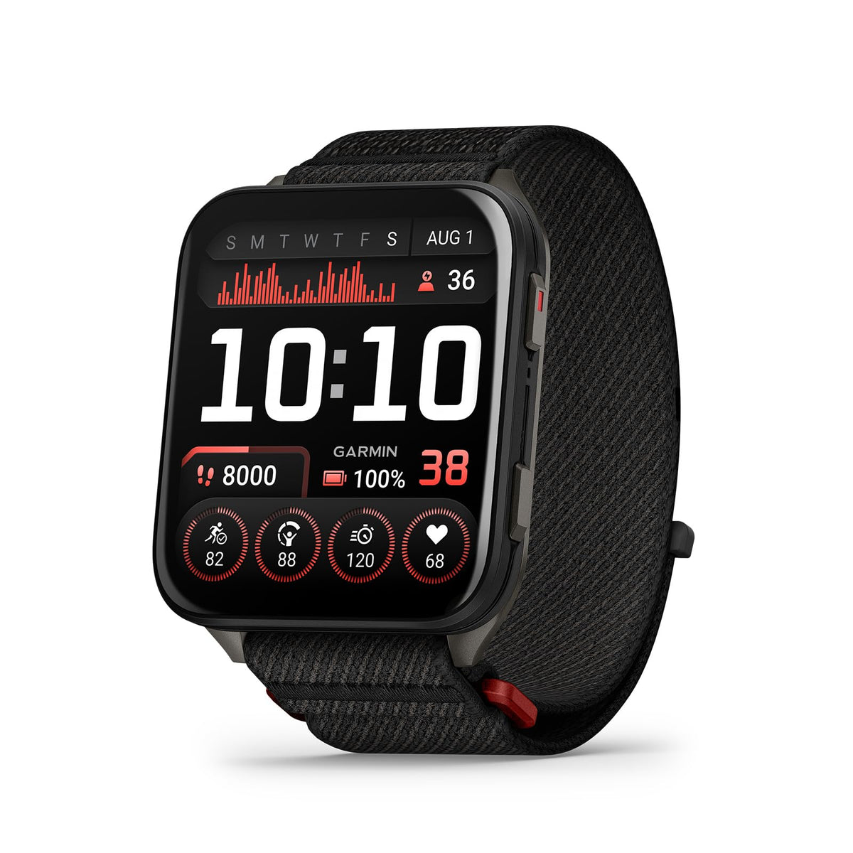 Garmin Venu X1, Thin And Lightweight Gps Smartwatch, Amoled Display, Advanced Health And Fitness Features, Black With Slate Tita