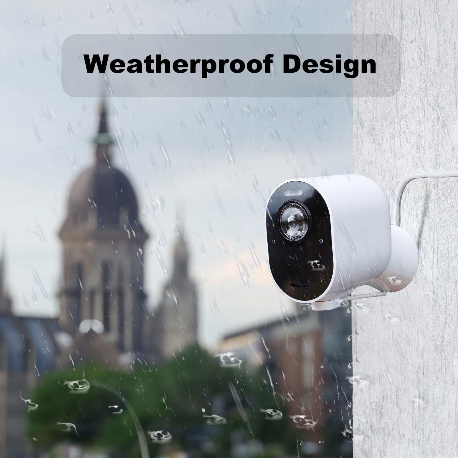 Jessy Charging Cable For Arlo Ultra/Ultra 2/Pro 3/Pro 4, Weatherproof Outdoor Magnetic Power Cable With Quick Charge Adapter, 30