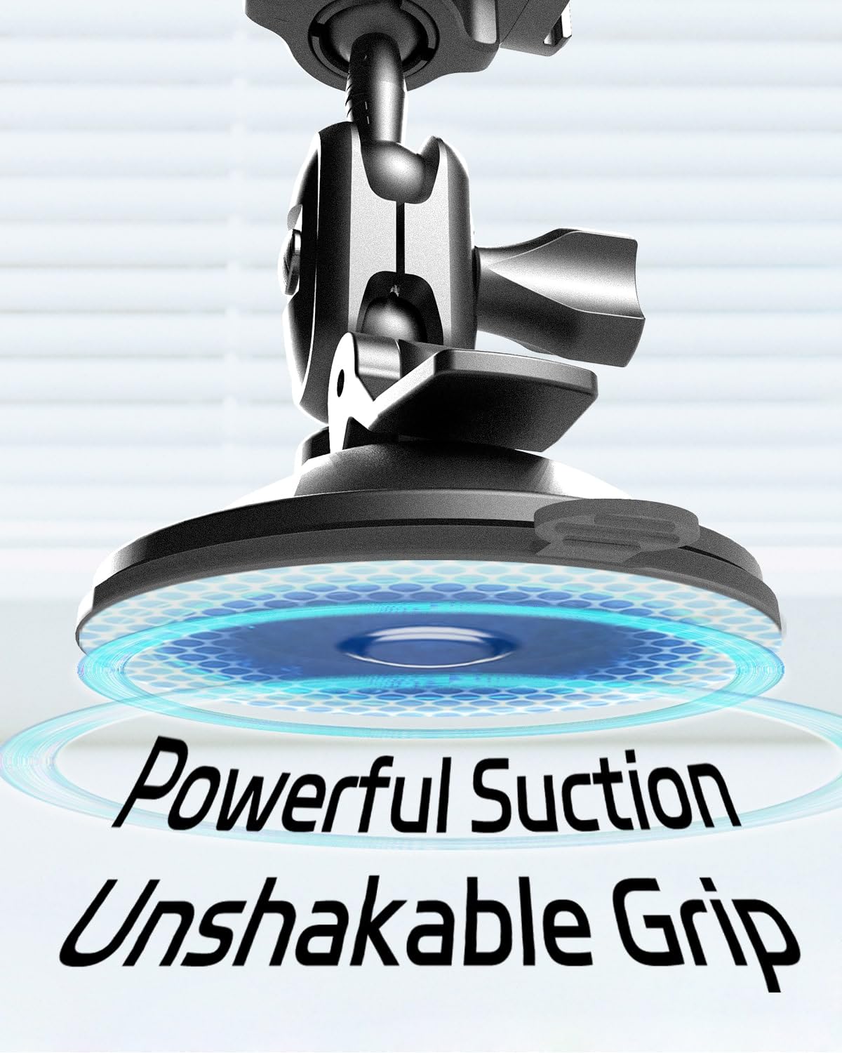 Quyee For Magsafe Universal Magnetic Phone Holder, Multi-Directional Dual 360 Degree Rotating Suction Cup Phone Wall Mount, Tikt