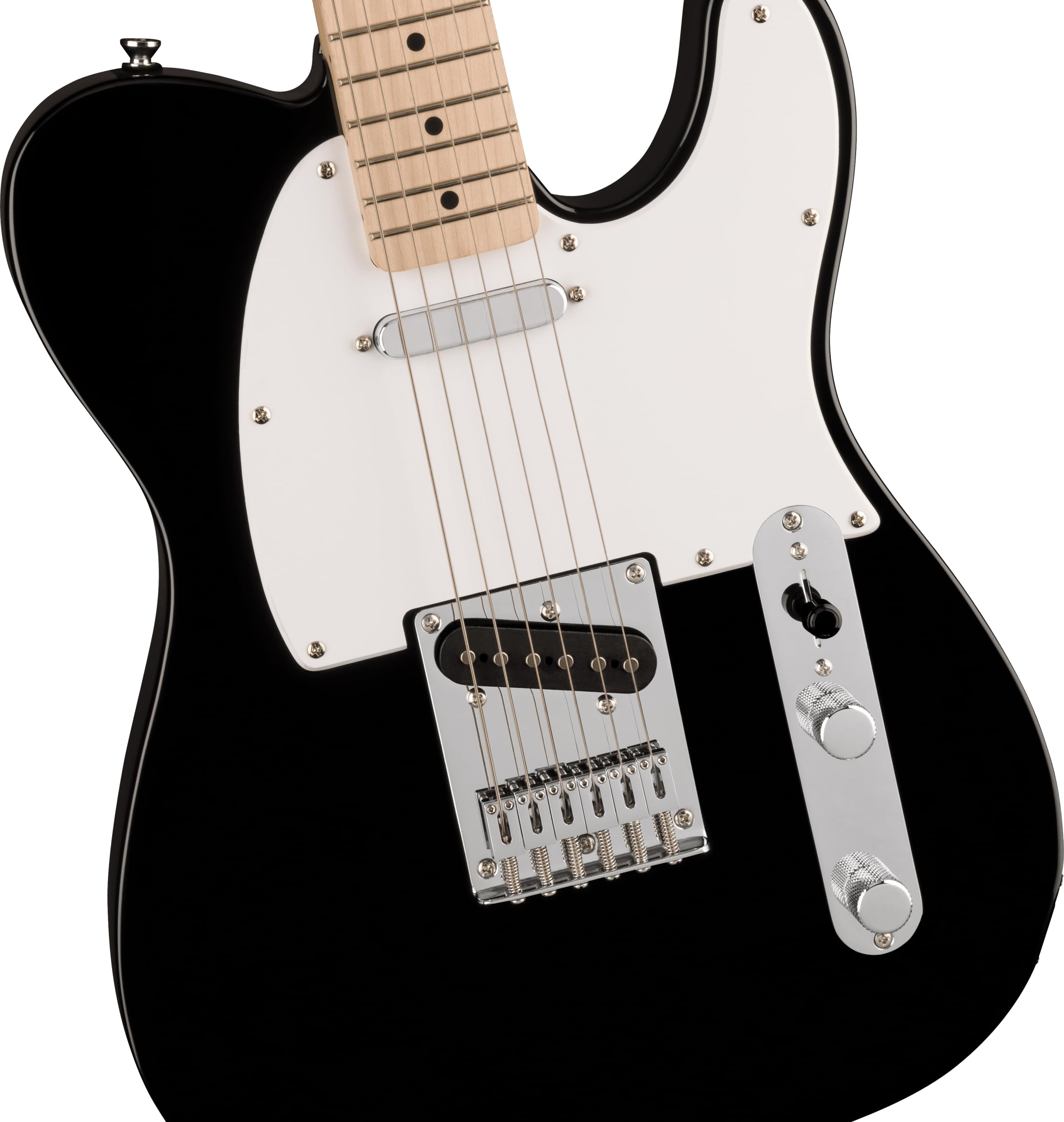 Squier Sonic Telecaster Electric Guitar, With 2-Year Warranty, Black, Maple Fingerboard