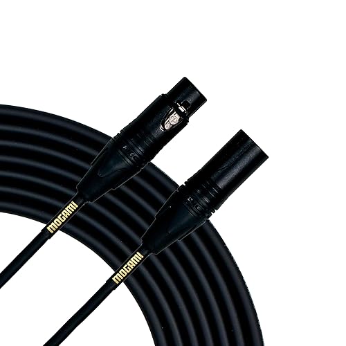 Mogami Gold Studio 15 Xlr Microphone Cable, Xlr Female To Xlr Male, 3 Pin, Gold Contacts, Straight Connectors, 15 Foot