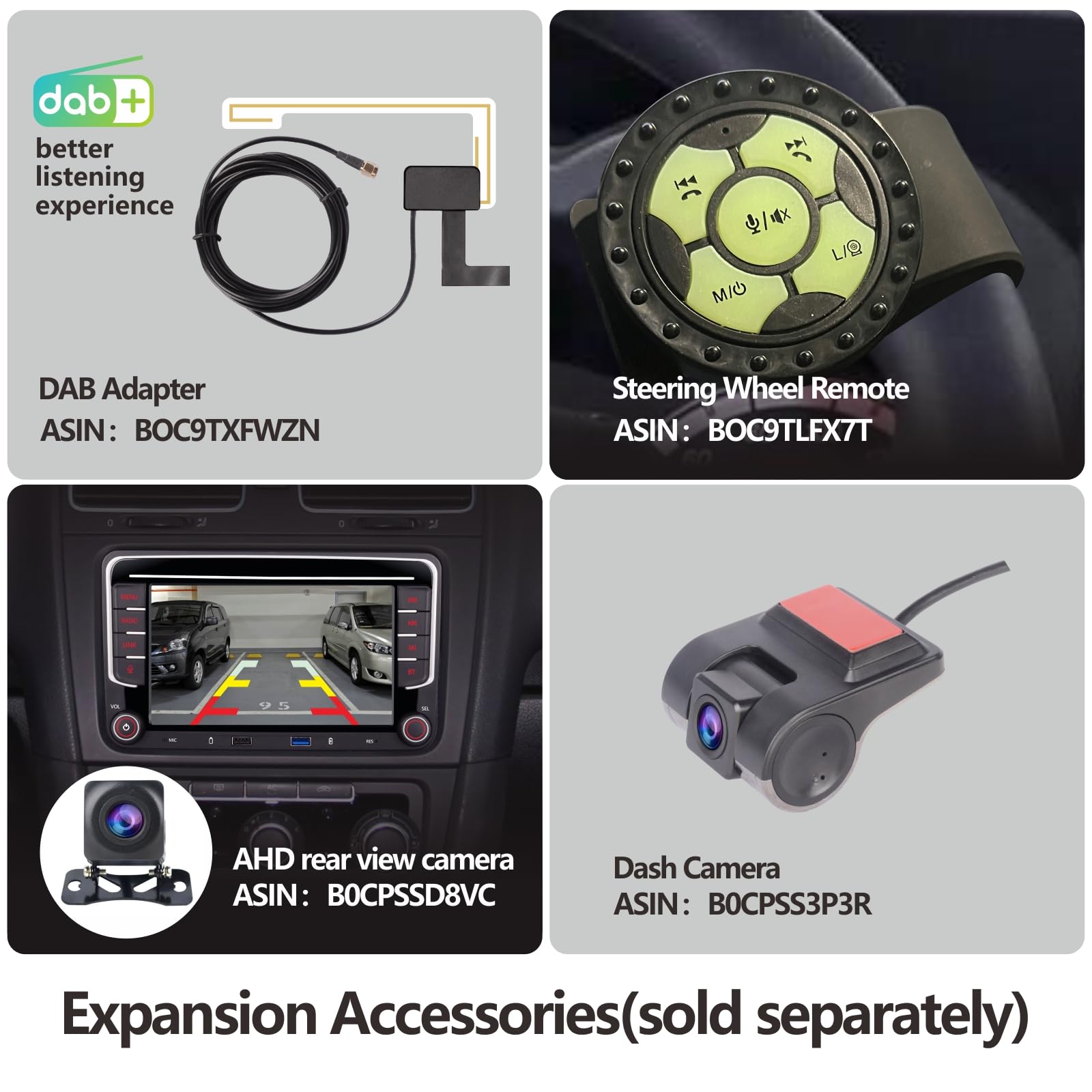 [Upgrade] Yzkong Car Stereo Compatible For Vw Passat Golf Mk5 Jetta Caddy Eos Tiguan With Wireless Carplay Android Auto Ips Touc