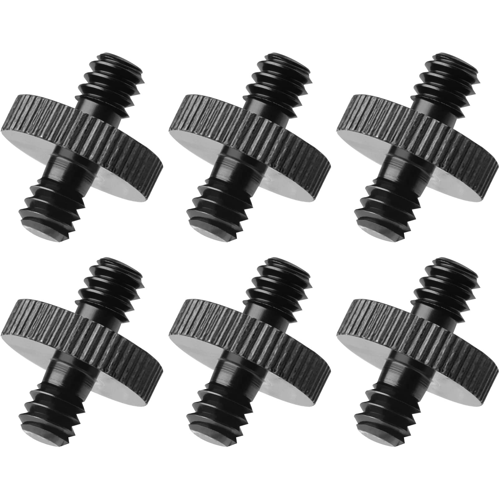 1/4'' Male To 1/4'' Male Threaded Tripod Screw Adapter Double Head Stud Standard Mounting Thread Converter For Camera Cage Mount