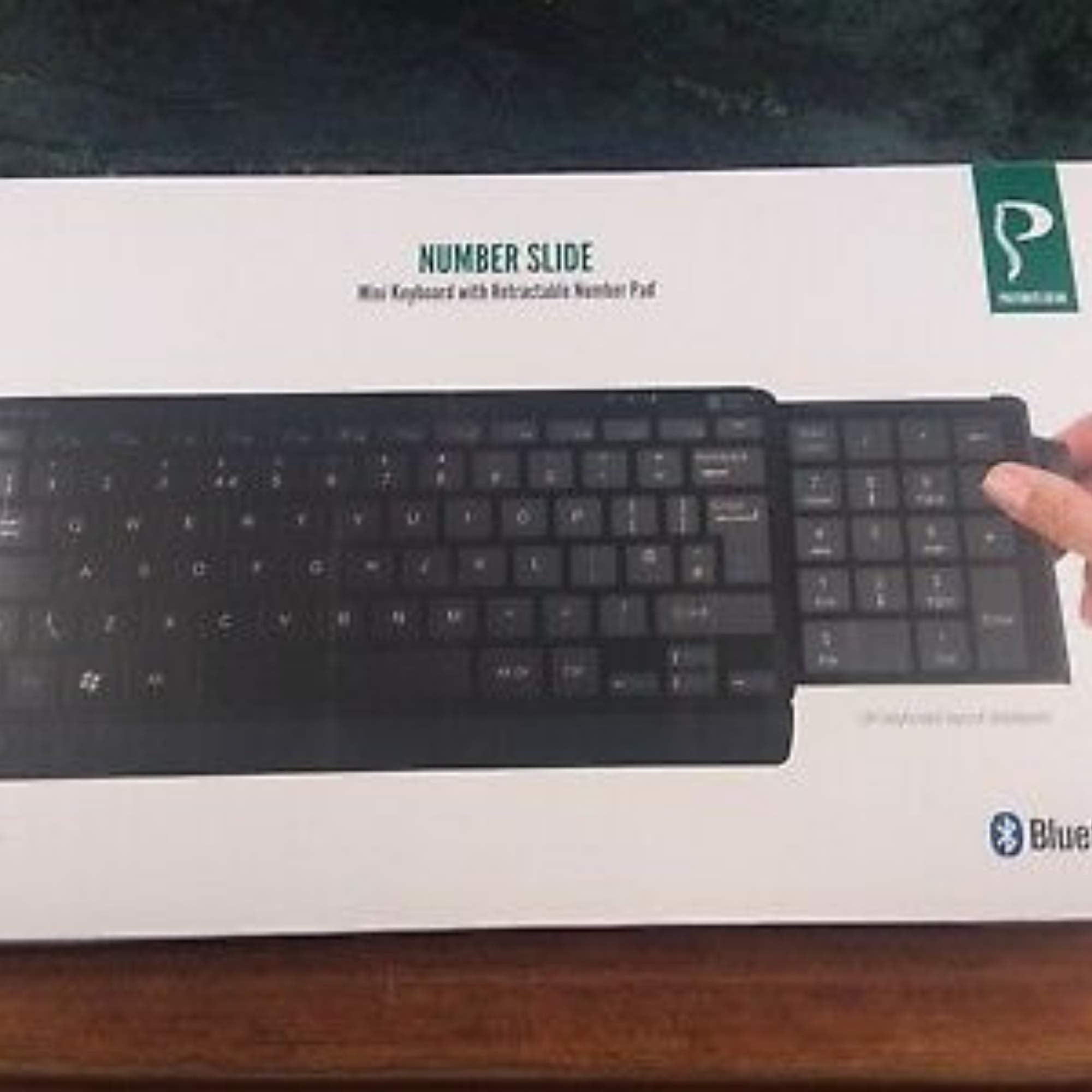 Posturite Wireless Bluetooth Number Slide Compact Keyboard, 9820013