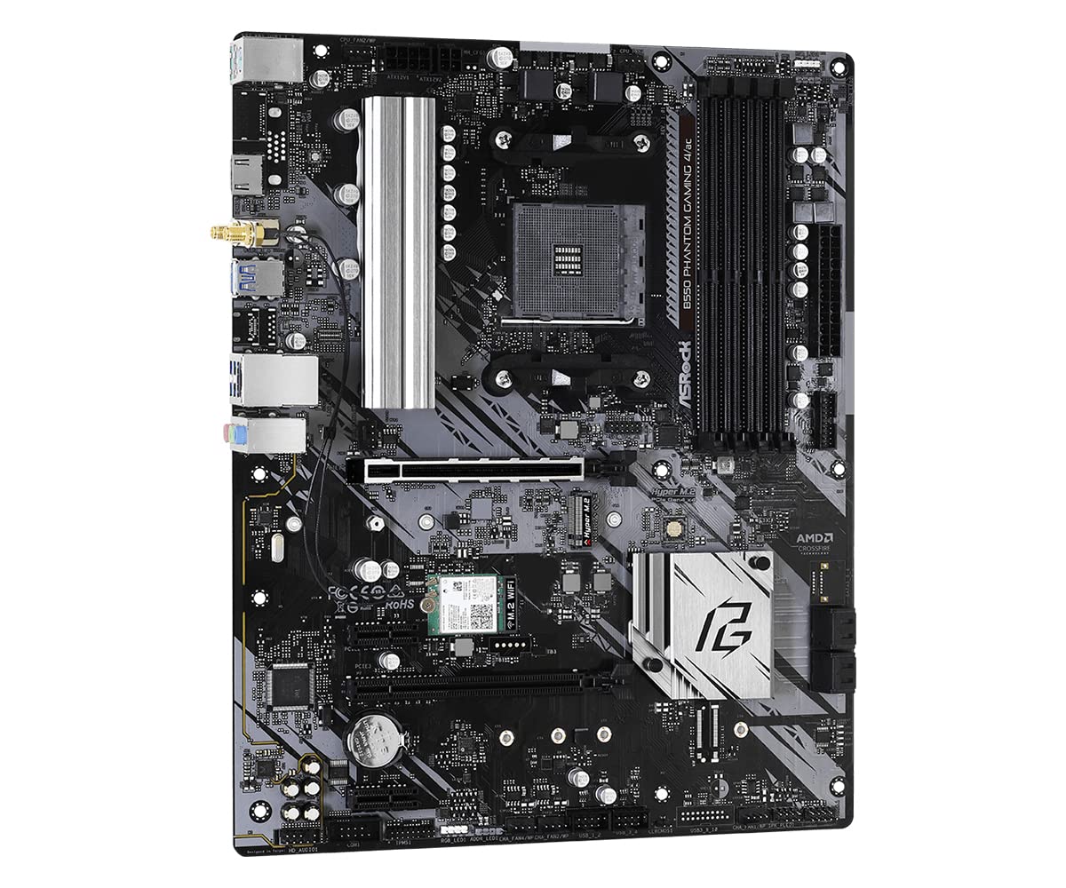 Asrock B550 Phantom Gaming 4 Ac Supports 3Rd Gen Amd Am4 Ryzen / Future Amd Ryzen Processors Motherboard