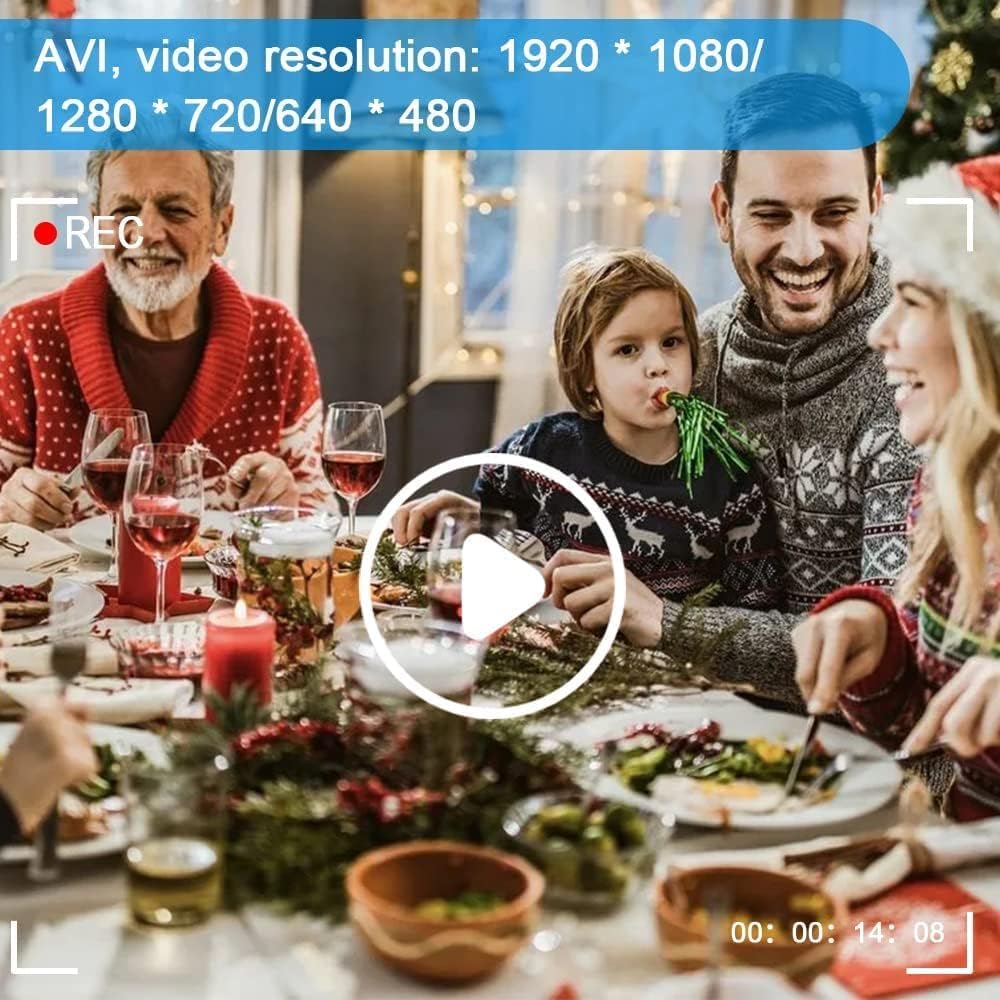 Edealz Digital Camera, 16 Mp Photo Camera Mini Digital Slr Camera, Cmos Sensor 2.4 Tft Lcd Compact With 32Gb Sd Card, Card Holde