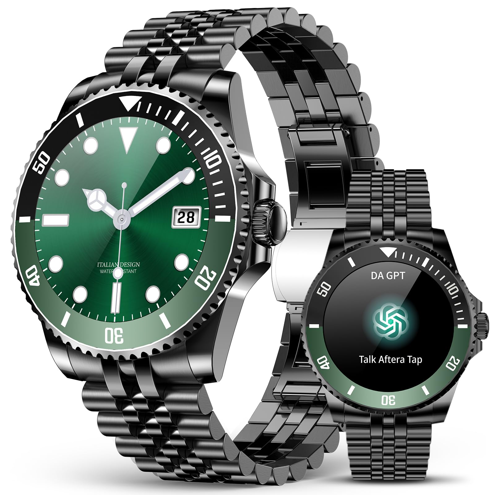 2025 Da Gpt Smart Watch For Men With Bluetooth Call, Heart Rate, Blood Pressure, Spo2, Sleep Monitor, 107 Sports Modes, Waterpro