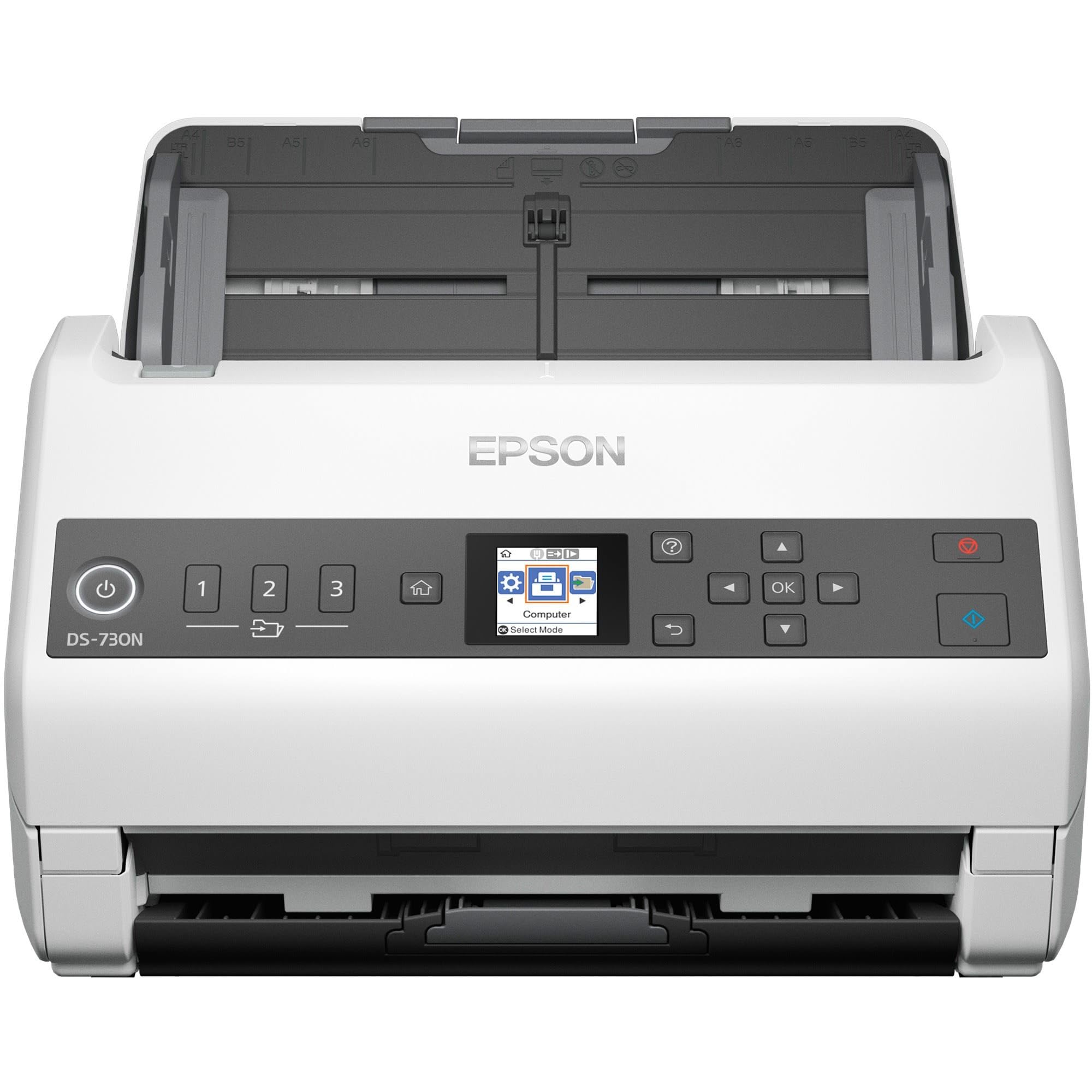 Epson Ds 730N Network Color Document Scanner, 100 Page Auto Document Feeder (Adf), Duplex Scanning